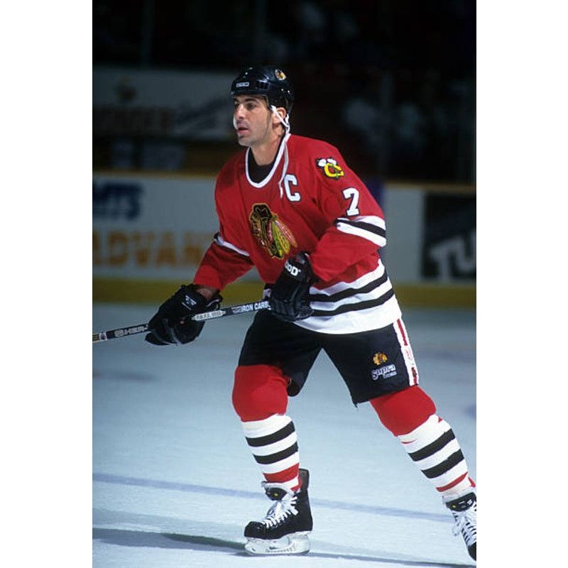 NHL × Starter CHELIOS Chicago Blackhawks 90s jersey XL red hockey vintage Size US XL / EU 56 / 4 - 10 Thumbnail