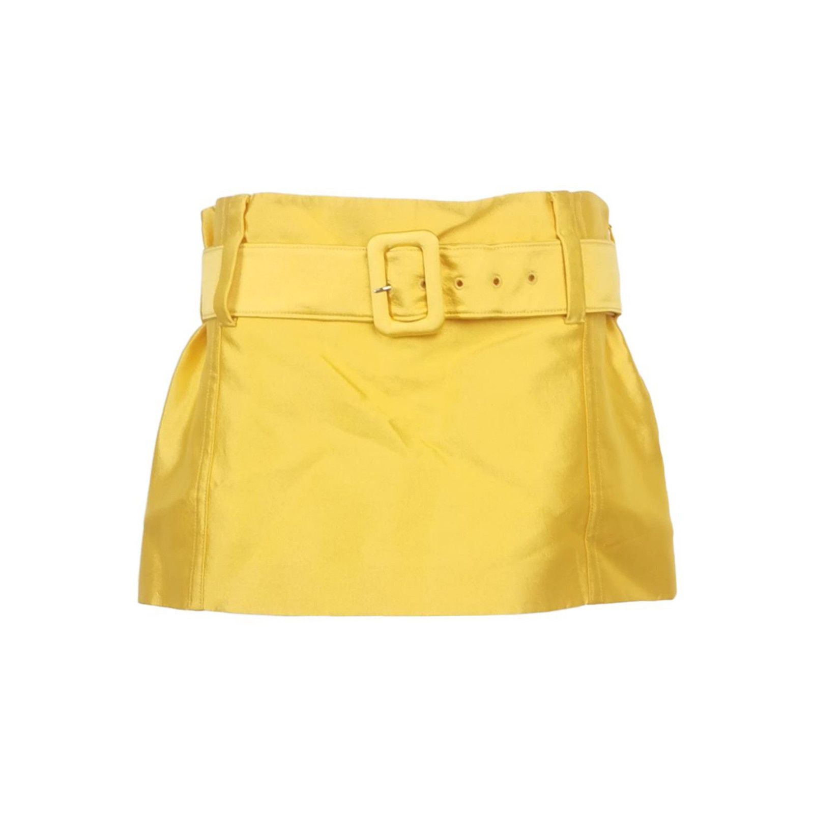 Prada Prada Belted Wool Silk Mini Skirt Size 40 Size 27" / US 4 / IT 40 - 1 Thumbnail
