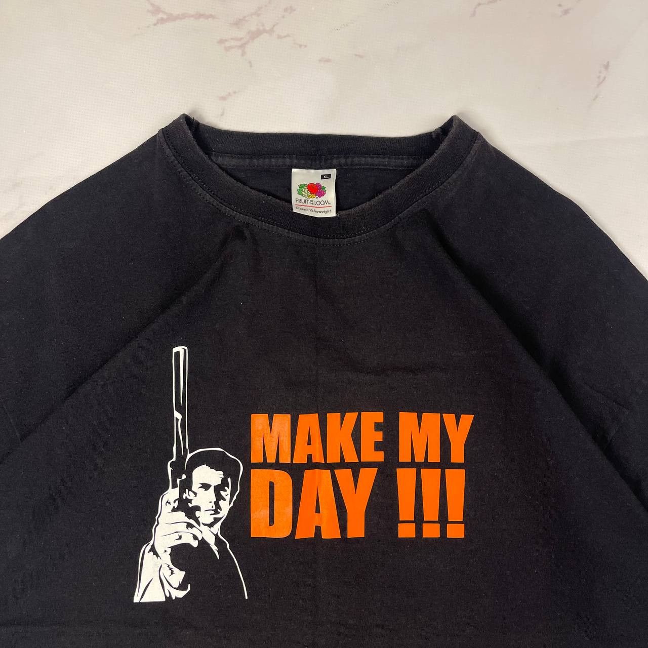 Vintage Vintage T-shirt Make my Day Black tee Size Xl Size US XL / EU 56 / 4 - 9 Thumbnail