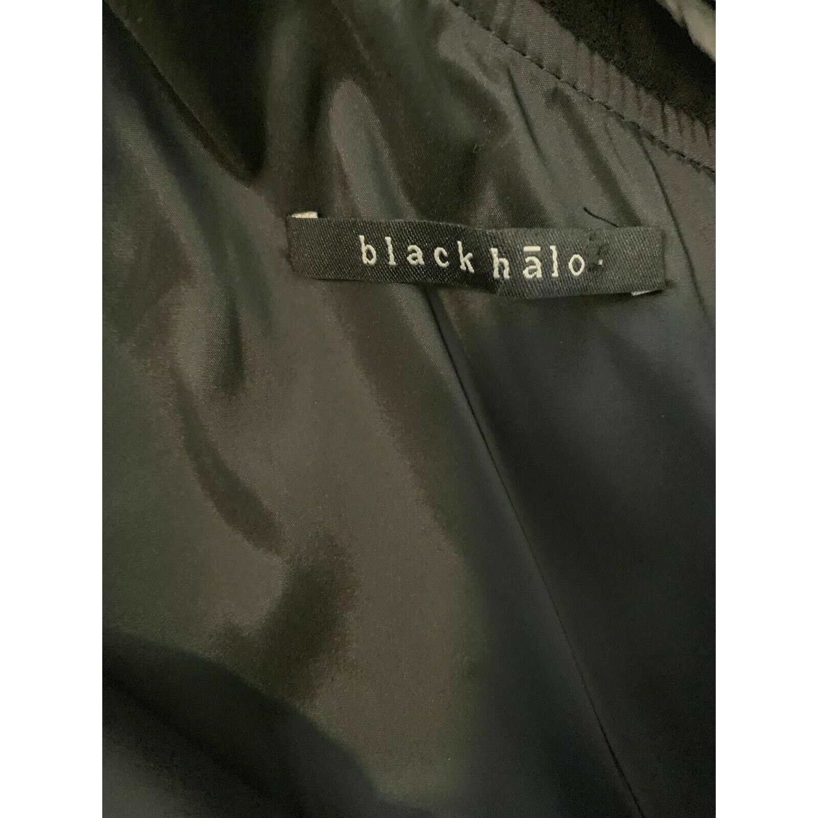 Black Halo Black Halo Feather One Shoulder Party Cocktail Dress Size 4 Size S / US 4 / IT 40 - 4 Thumbnail
