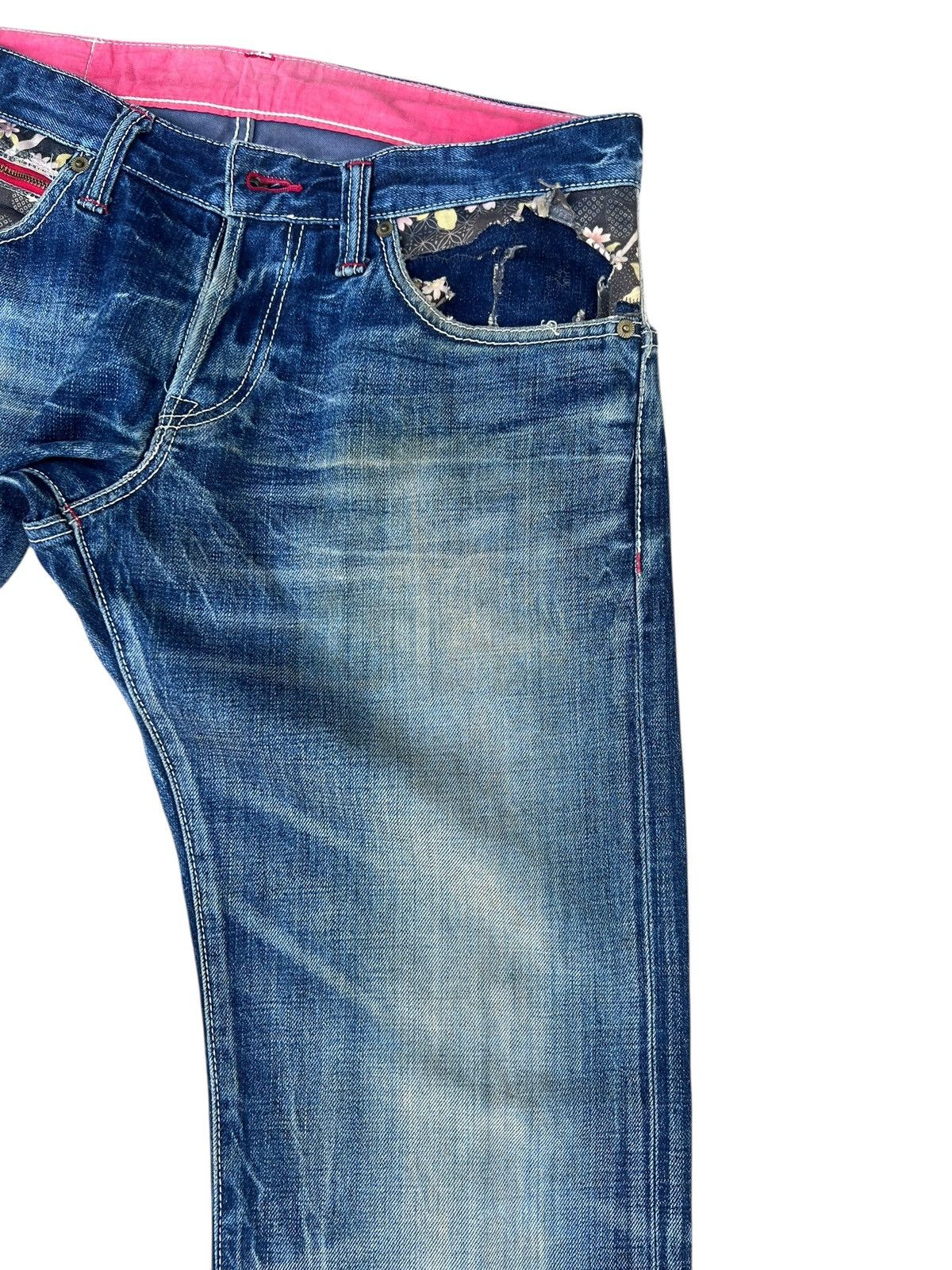 Eternal ETERNAL Japan Aging Distressed Mud Denim Hybrid Jeans Size US 32 / EU 48 - 10 Thumbnail