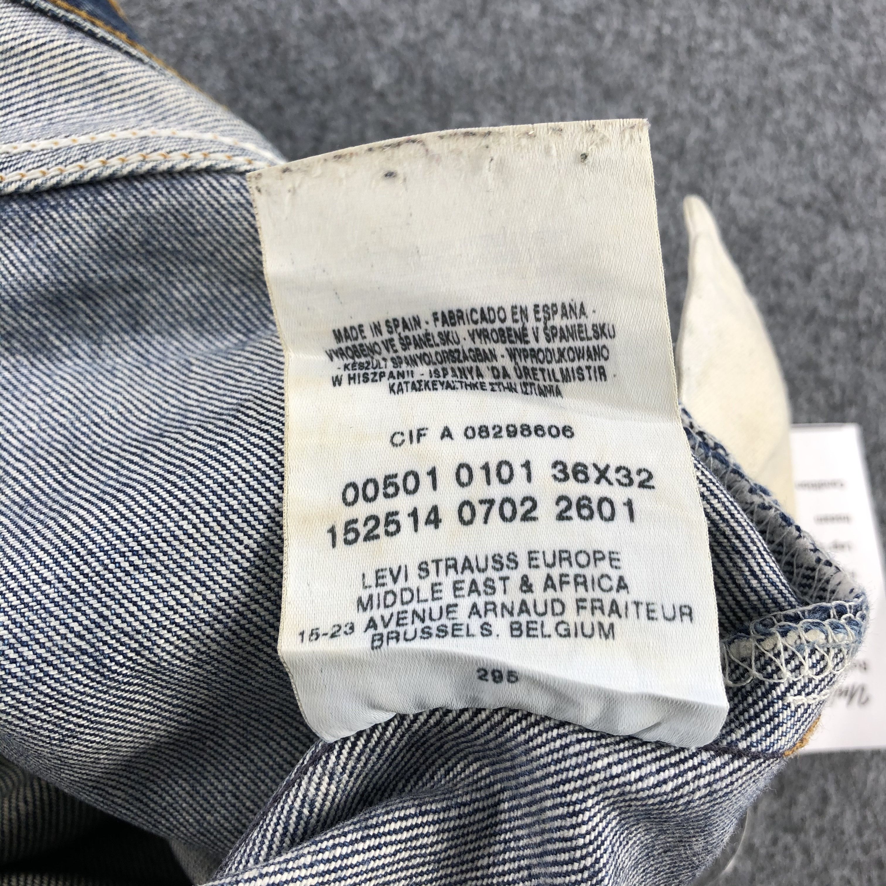 Levi's Vintage Levis 501 Jeans-JM980 Size US 34 / EU 50 - 11 Thumbnail