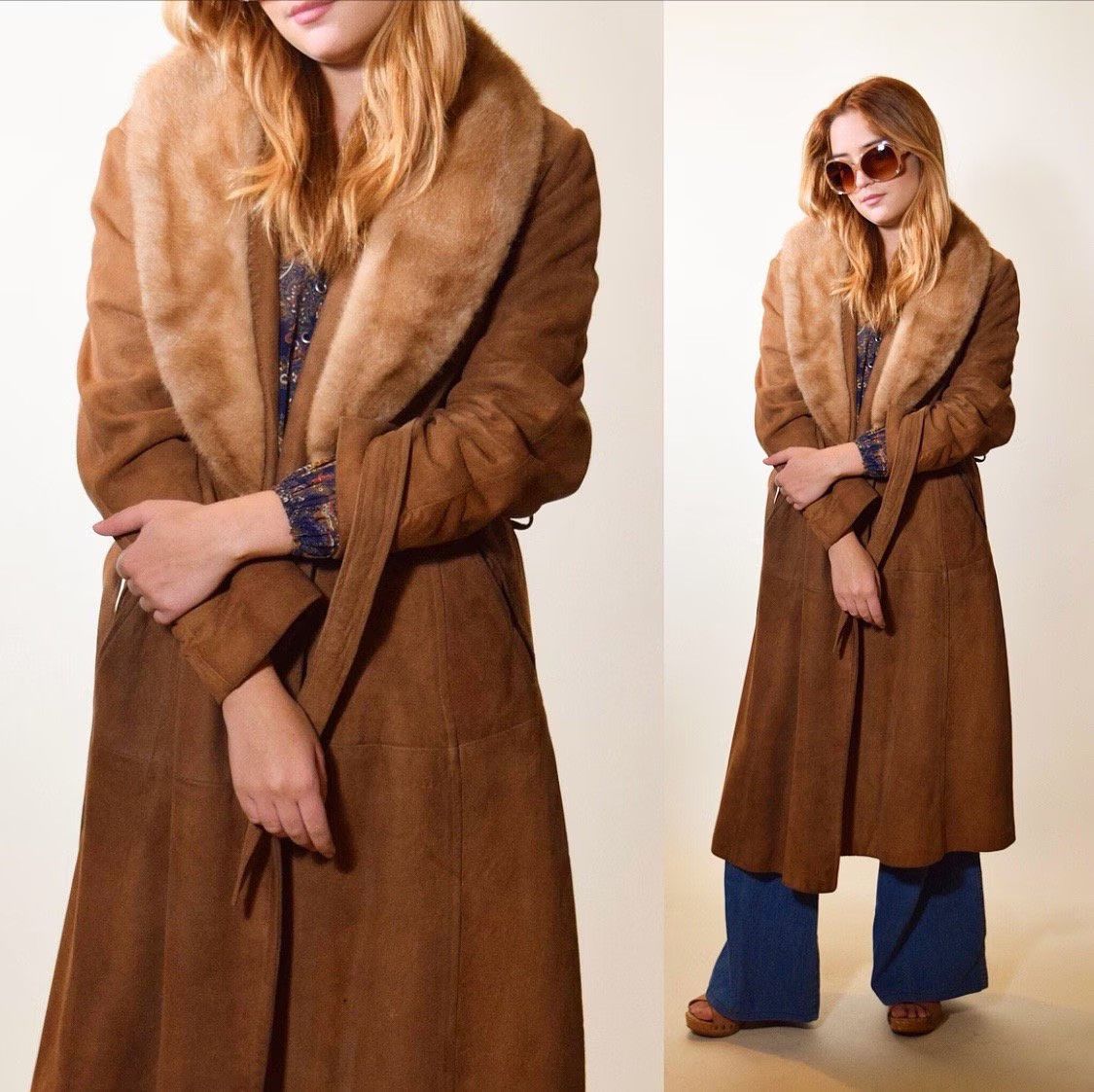 Other ☆ Vintage 1960's Penny Lane Leather 🥞 Size XL / US 12-14 / IT 48-50 - 7 Thumbnail