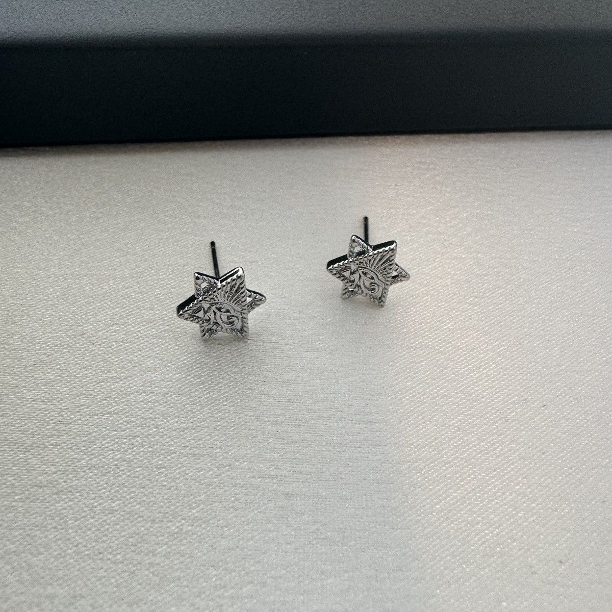 Other 9mm Eye of God Stud Earrings for Men Women Size ONE SIZE - 1 Thumbnail