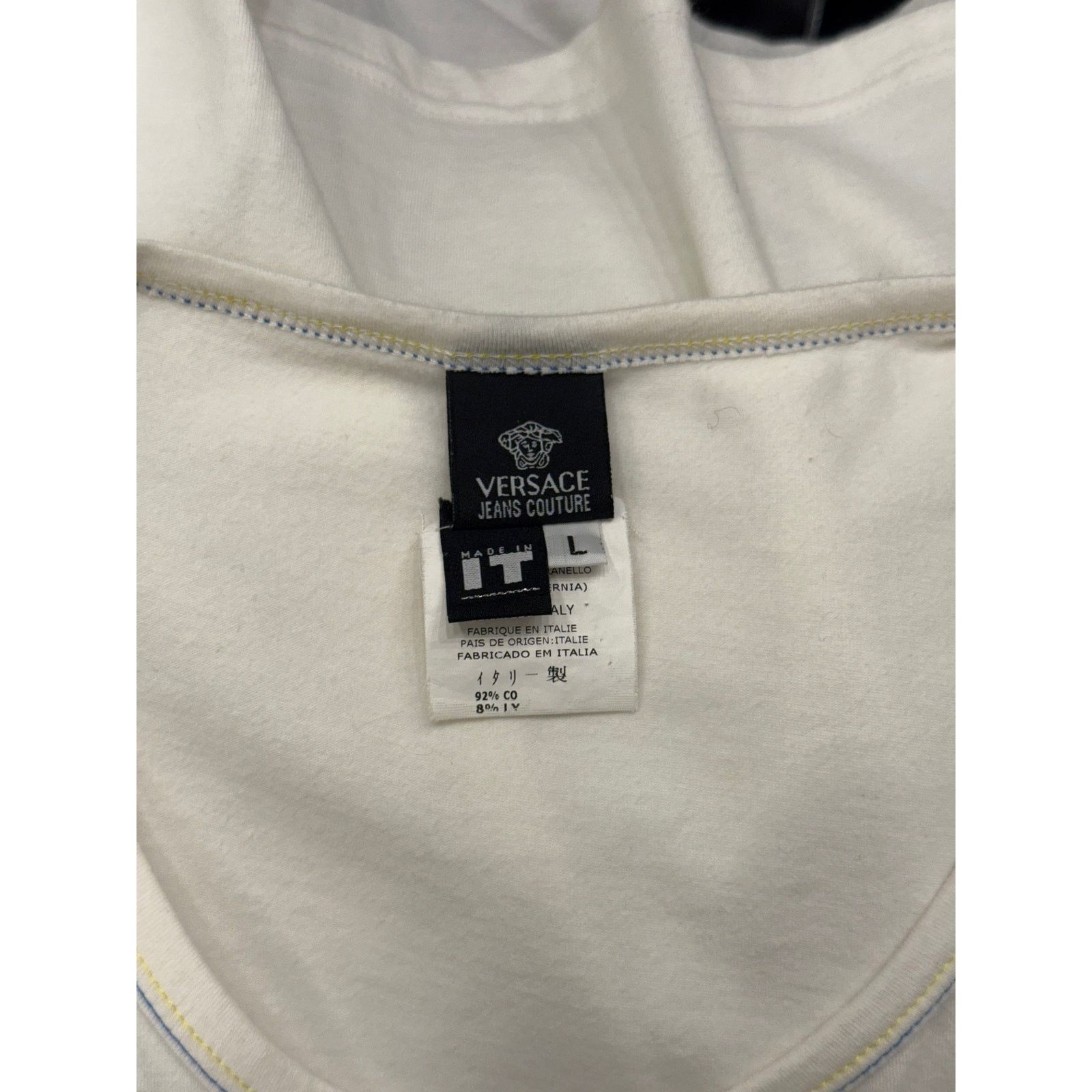 Versace 2000s Versace embellished stones cross tank top Size L / US 10 / IT 46 - 11 Thumbnail