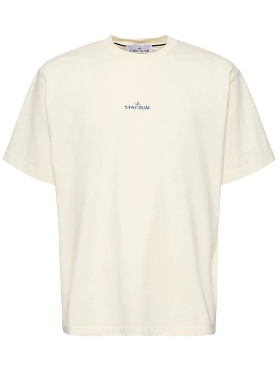 Stone Island o1lsvrm0425 Cotton T-Shirt in Ivory Size US XL / EU 56 / 4 - 2 Thumbnail
