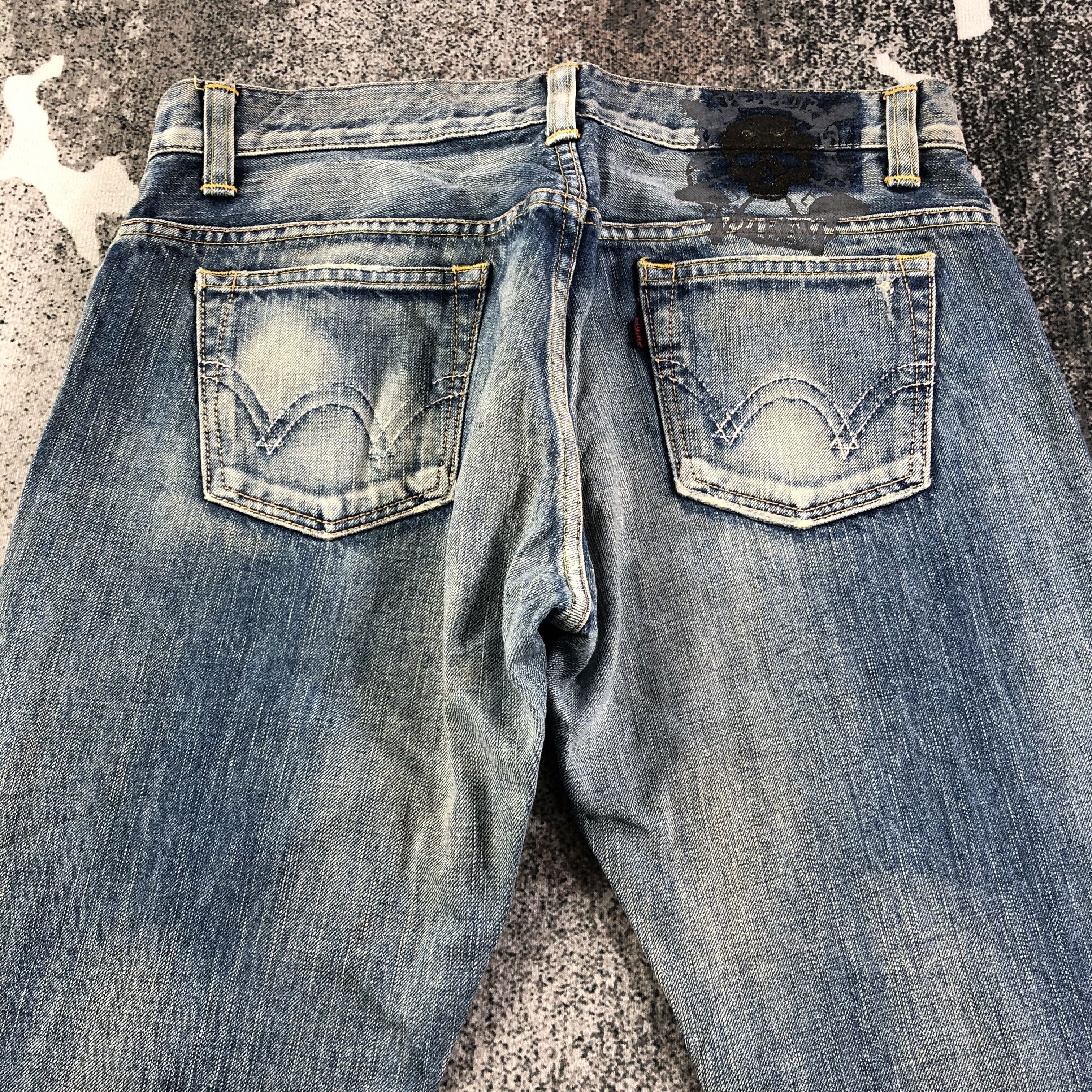 Edwin Vintage Edwin Jeans Distressed Spike Denim KJ1770 Size US 31 - 4 Thumbnail