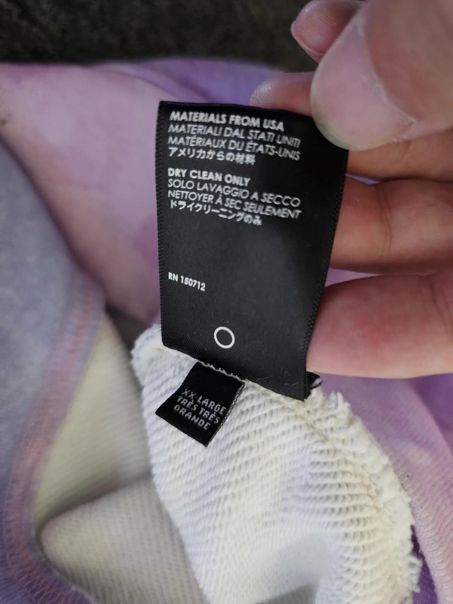 Amiri Amiri Color Tie-Dye Hoodie, Size US XXL / EU 58 / 5 - 7 Thumbnail