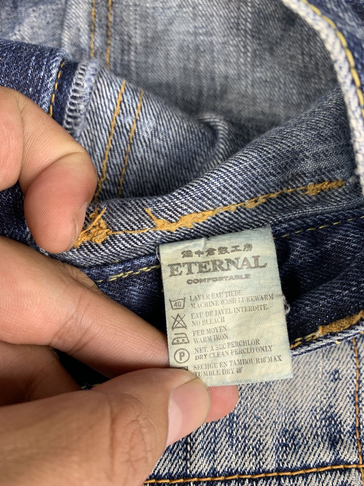 Eternal ETERNAL by Bitchu Kurashiku Japan Baker Slevedge Denim Pants Size US 28 / EU 44 - 8 Thumbnail