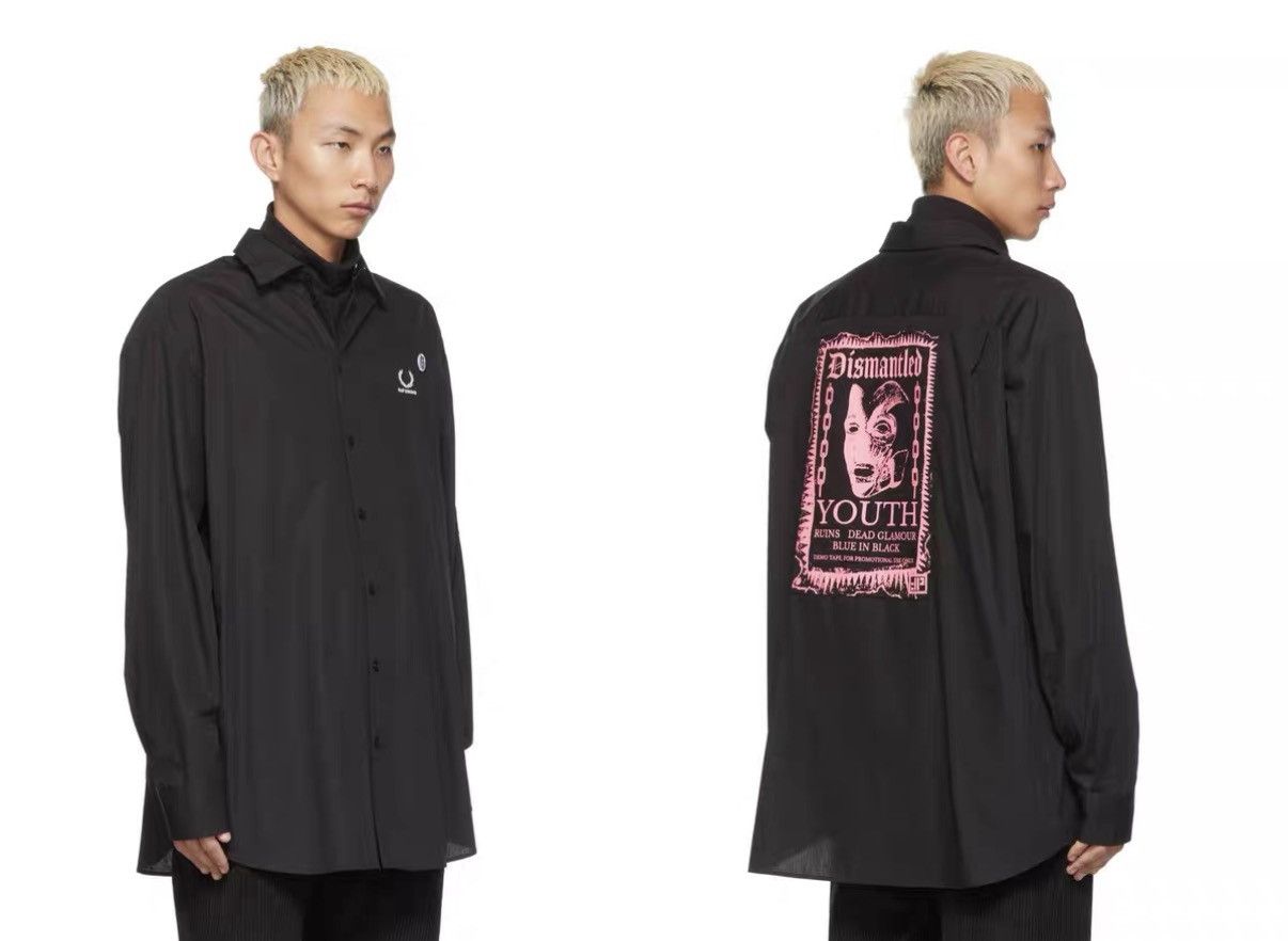 Fred Perry Fred Perry x Raf Simons Badge Patch Shirt Jacket J31 Size US L / EU 52-54 / 3 - 7 Thumbnail