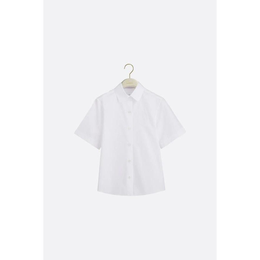 Dior DIOR White Embroidered Short Sleeve Blouse New & Authentic ( Size M / US 6-8 / IT 42-44 - 1 Preview