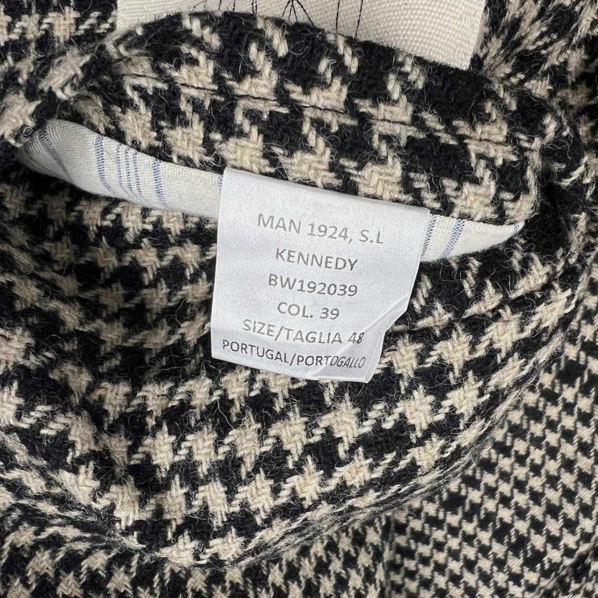 MAN 1924 MAN 1924 Kennedy Blazer – Black & Ecru Houndstooth Size 38R - 7 Thumbnail