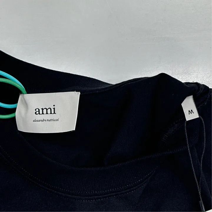 AMI AMI Black Logo Print Cotton T-Shirt -2507 Size US M / EU 48-50 / 2 - 2 Thumbnail