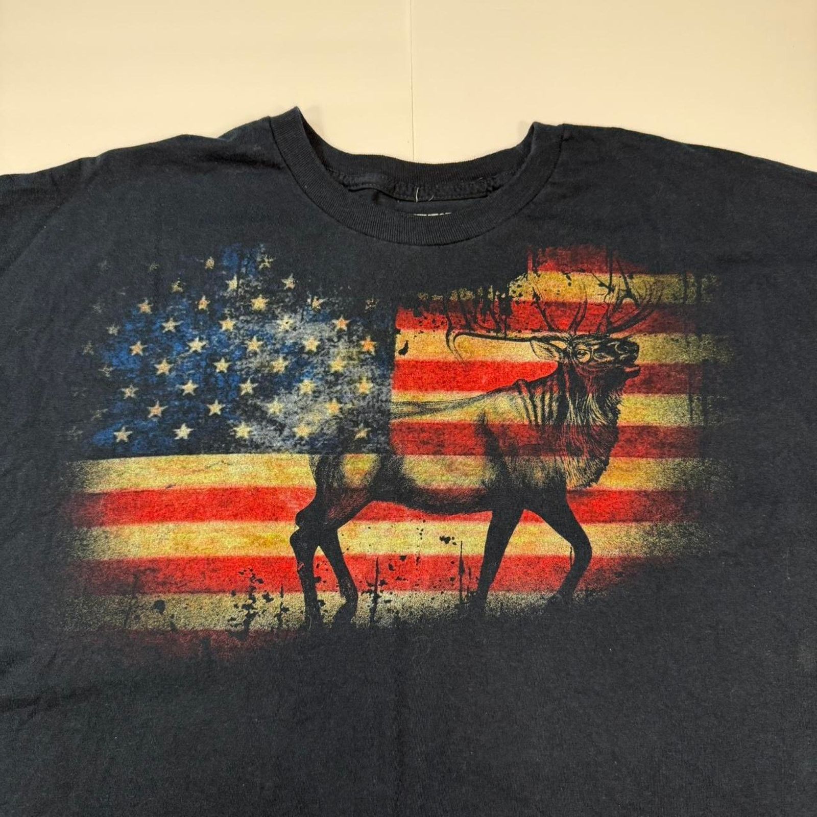 Other Bonehead Outfitters Shirt Mens 2X Blue American Flag Elk Size US XXL / EU 58 / 5 - 2 Thumbnail