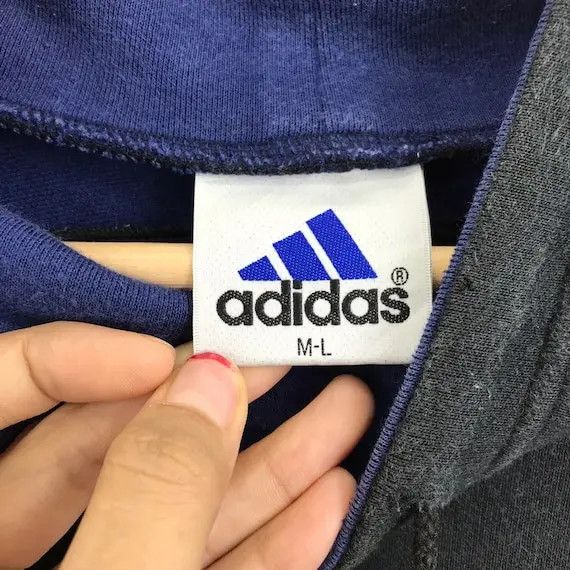 Adidas Vtg 90’ ADIDAS ORIGINALS 3 Stripes Sweatshirt Sweater Size L / US 10 / IT 46 - 9 Thumbnail