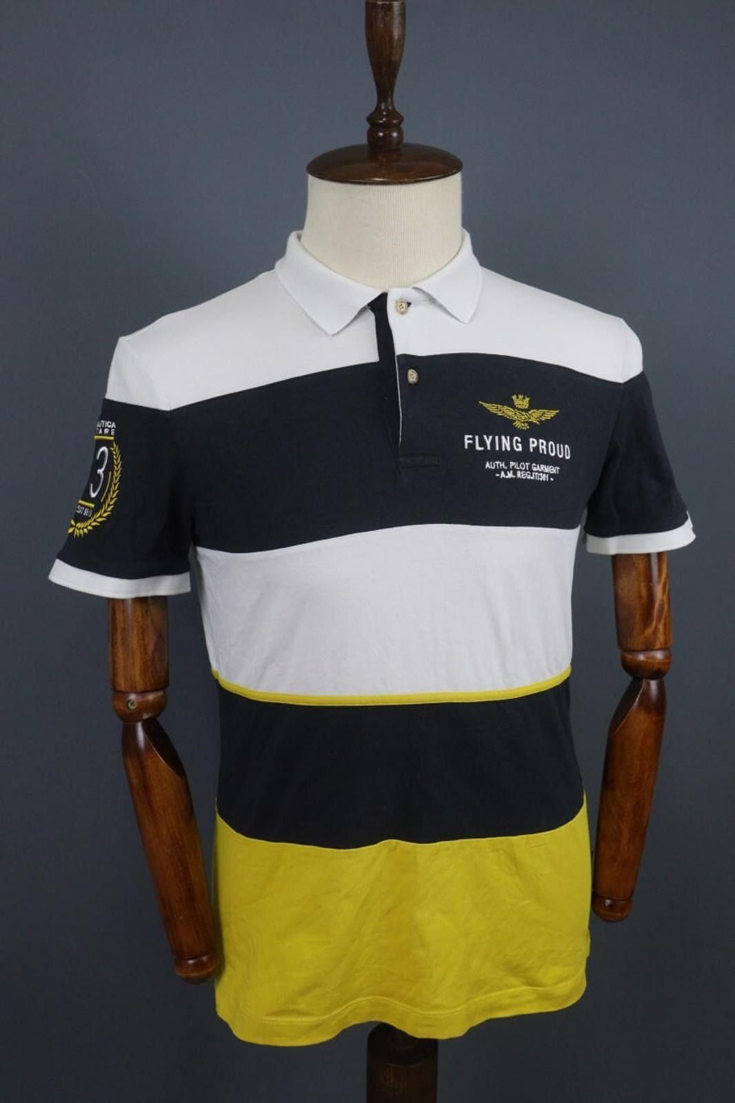 Aeronautica Militare Aeronautica Militare Multi Cotton Striped Polo Shirt Size M Size US M / EU 48-50 / 2 - 8 Thumbnail