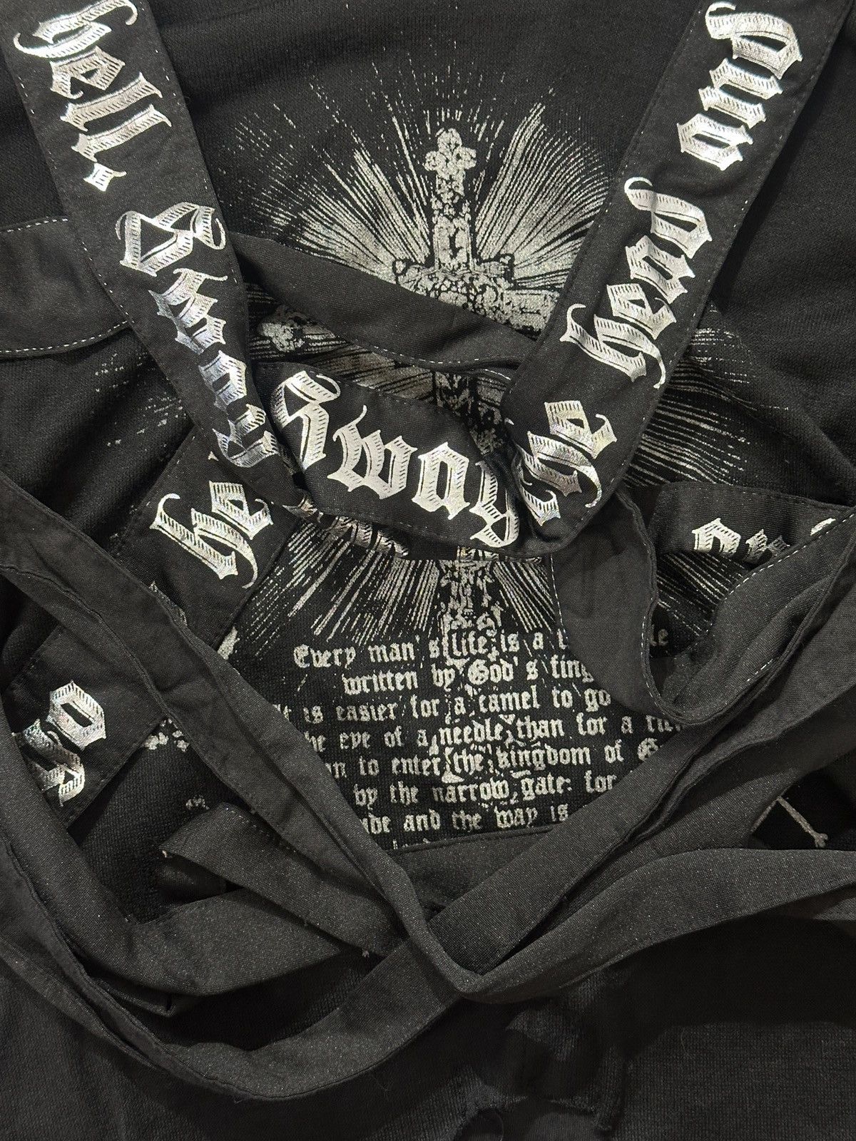 Japanese Brand H.Anarchy Poem Punk Seditionaries Bondage Long-sleeves Mesh Size US S / EU 44-46 / 1 - 9 Thumbnail