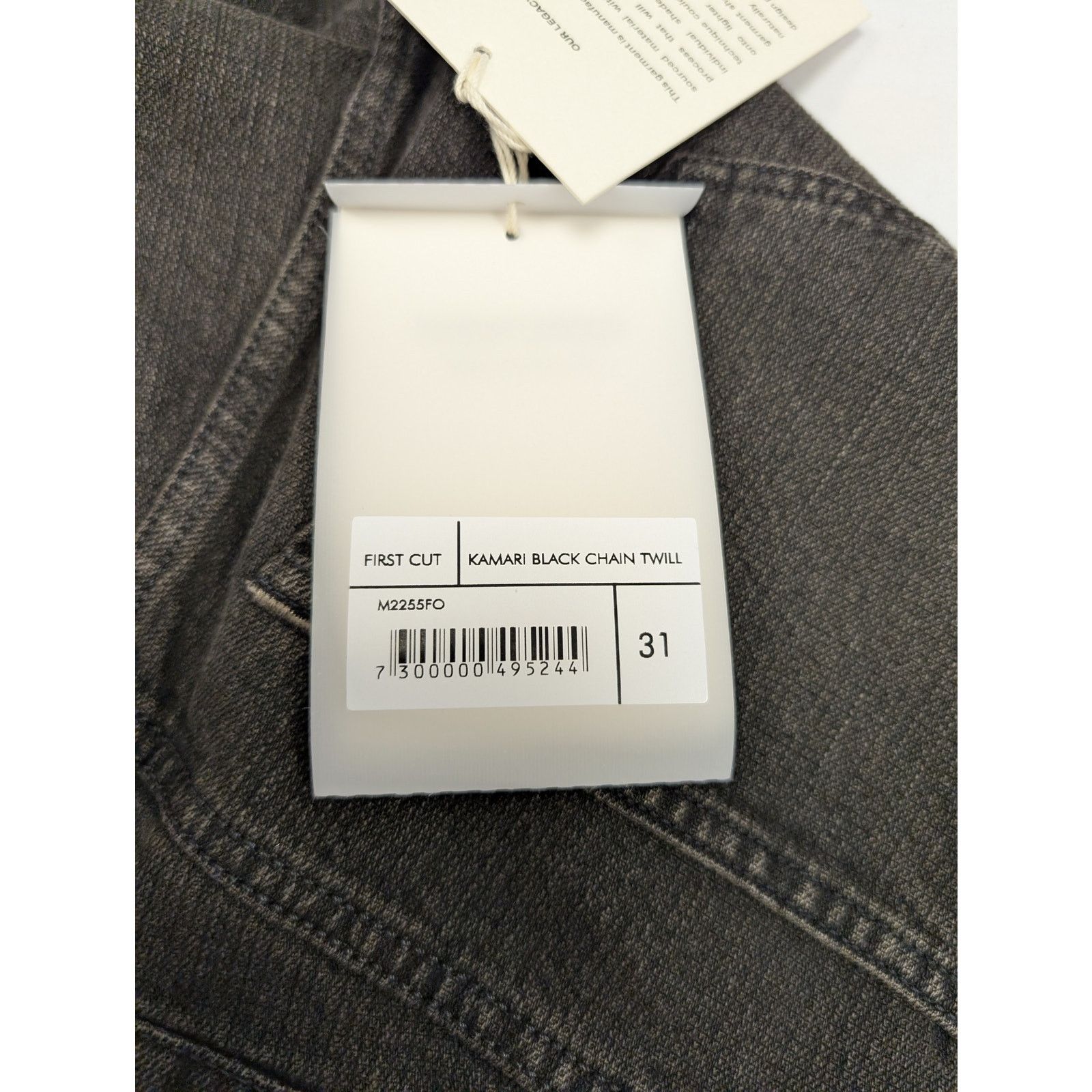 Our Legacy o1rshd1 Kamari Black Chain Twill Jean in Black Size US 31 - 20 Thumbnail