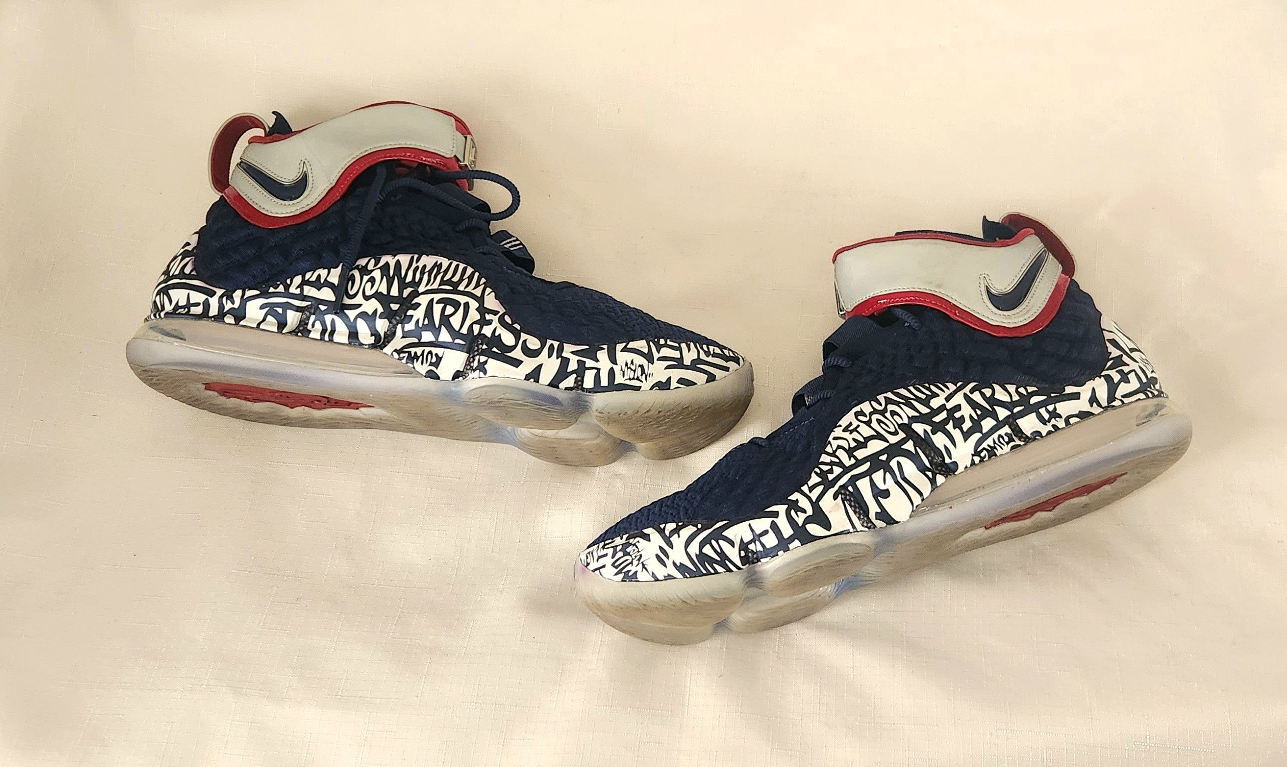 Nike Nike LeBron 17 EP LeBron 4 Cold Blue Graffiti CT6052-400 14 Size US 14 / EU 47 - 3 Thumbnail