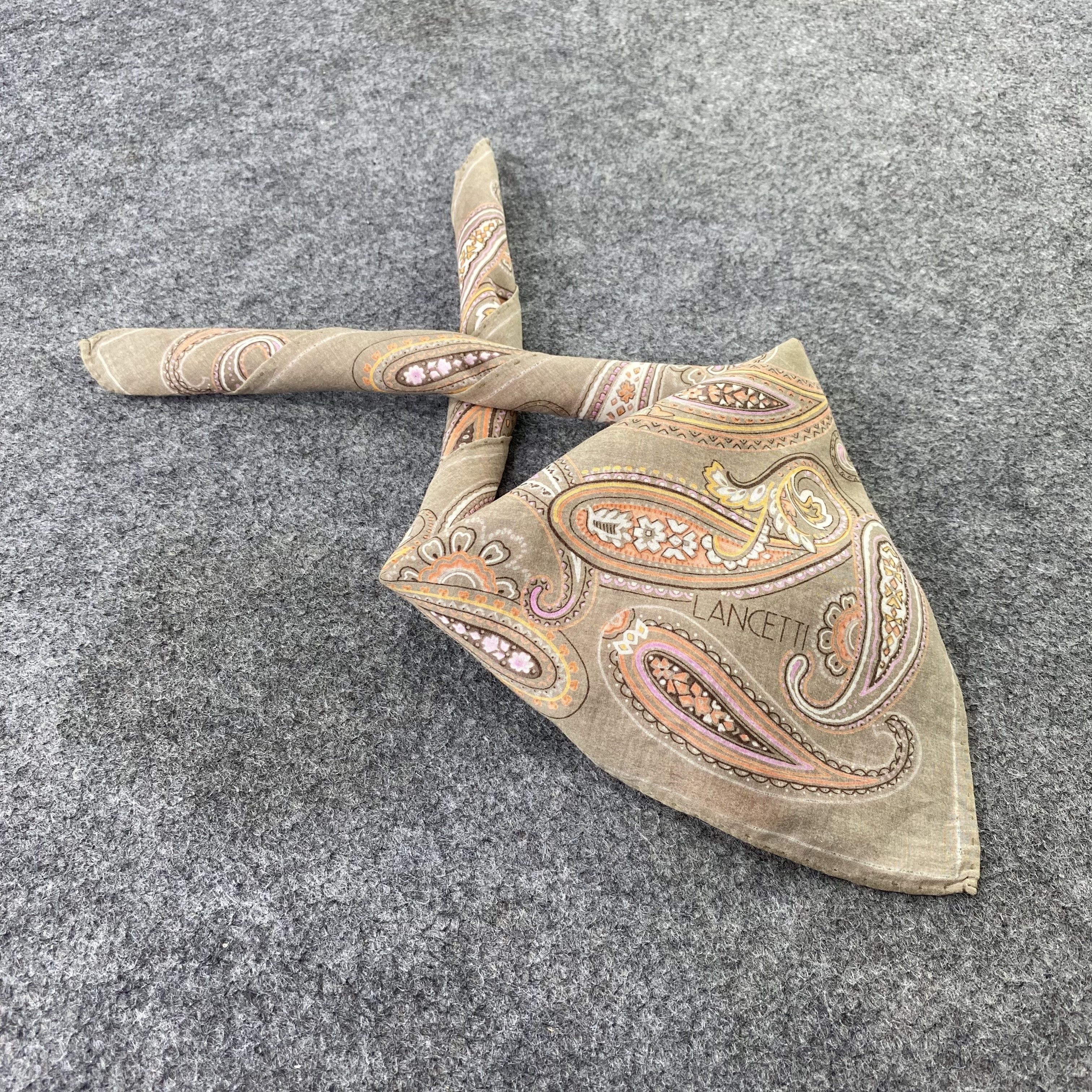 Lui di Lancetti Lancetti Paislee Handkerchief / Bandana / Neckerchief-B919 Size ONE SIZE - 1 Thumbnail