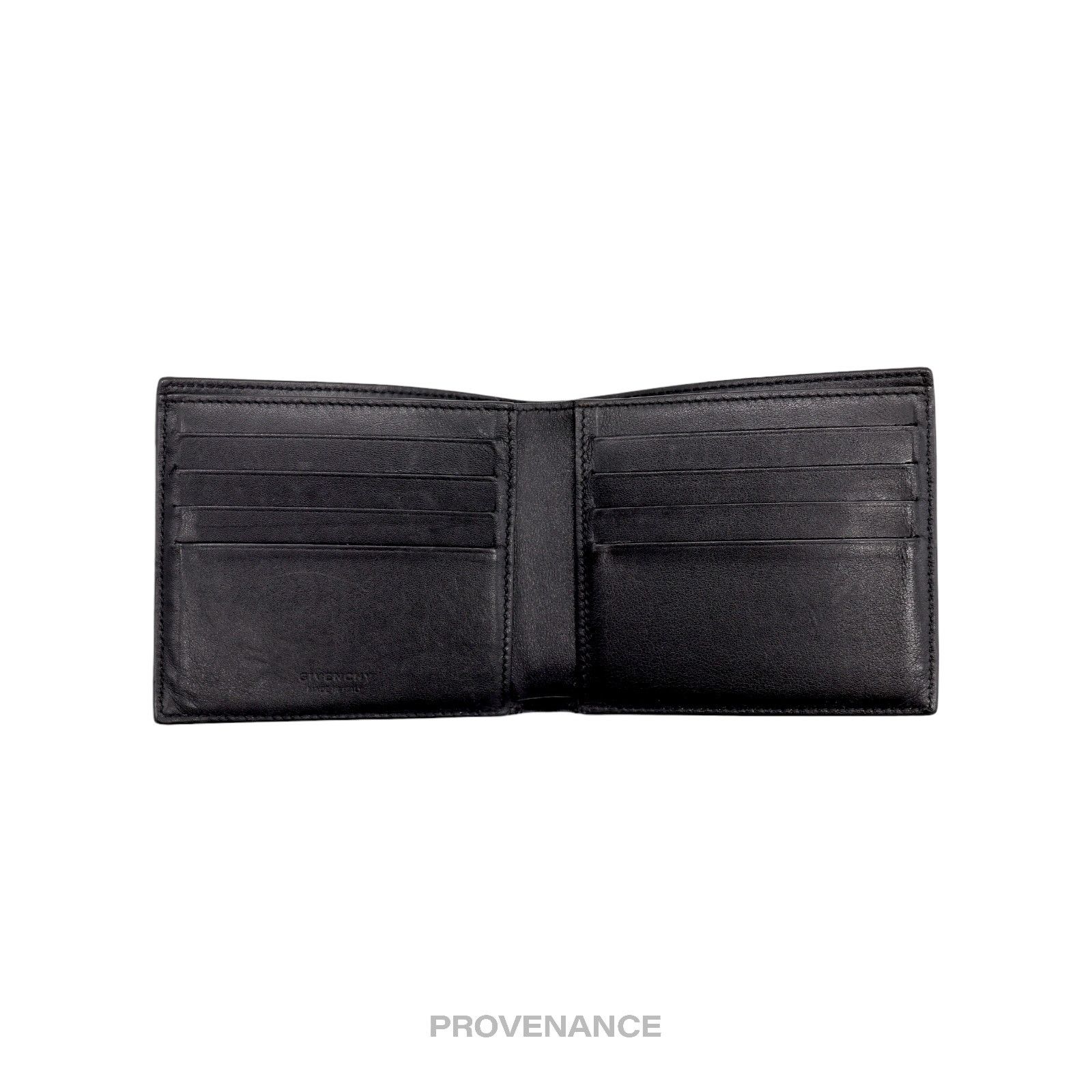 Givenchy 🔴 Givenchy 8CC Address Bifold Wallet - Black Leather Size ONE SIZE - 5 Thumbnail