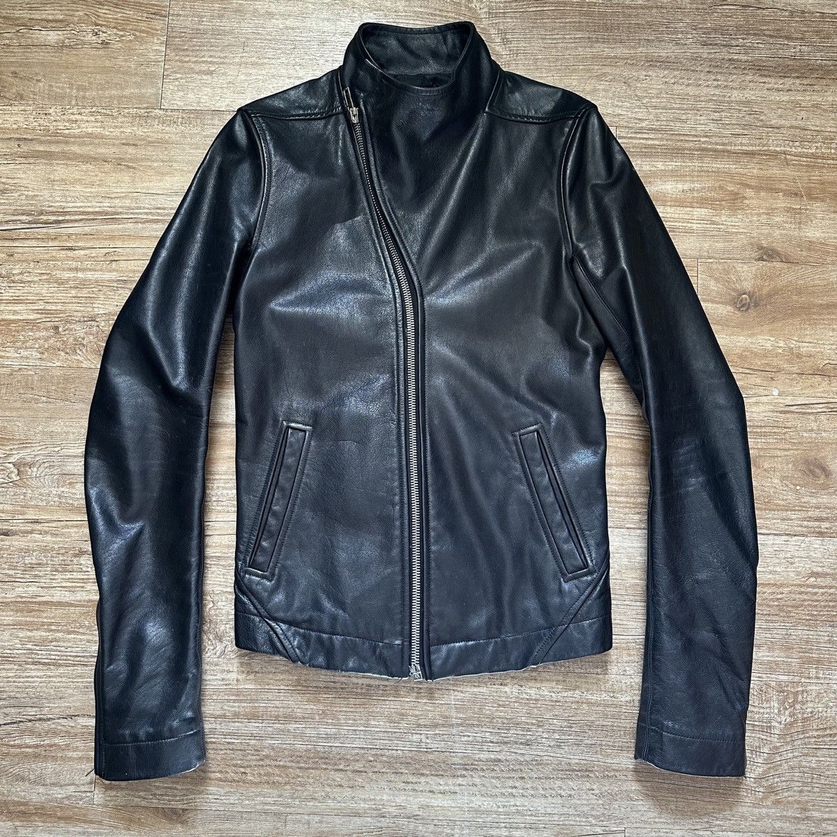 Rick Owens RARE Rick Owens FW11 Bauhaus Molino Leather Jacket 