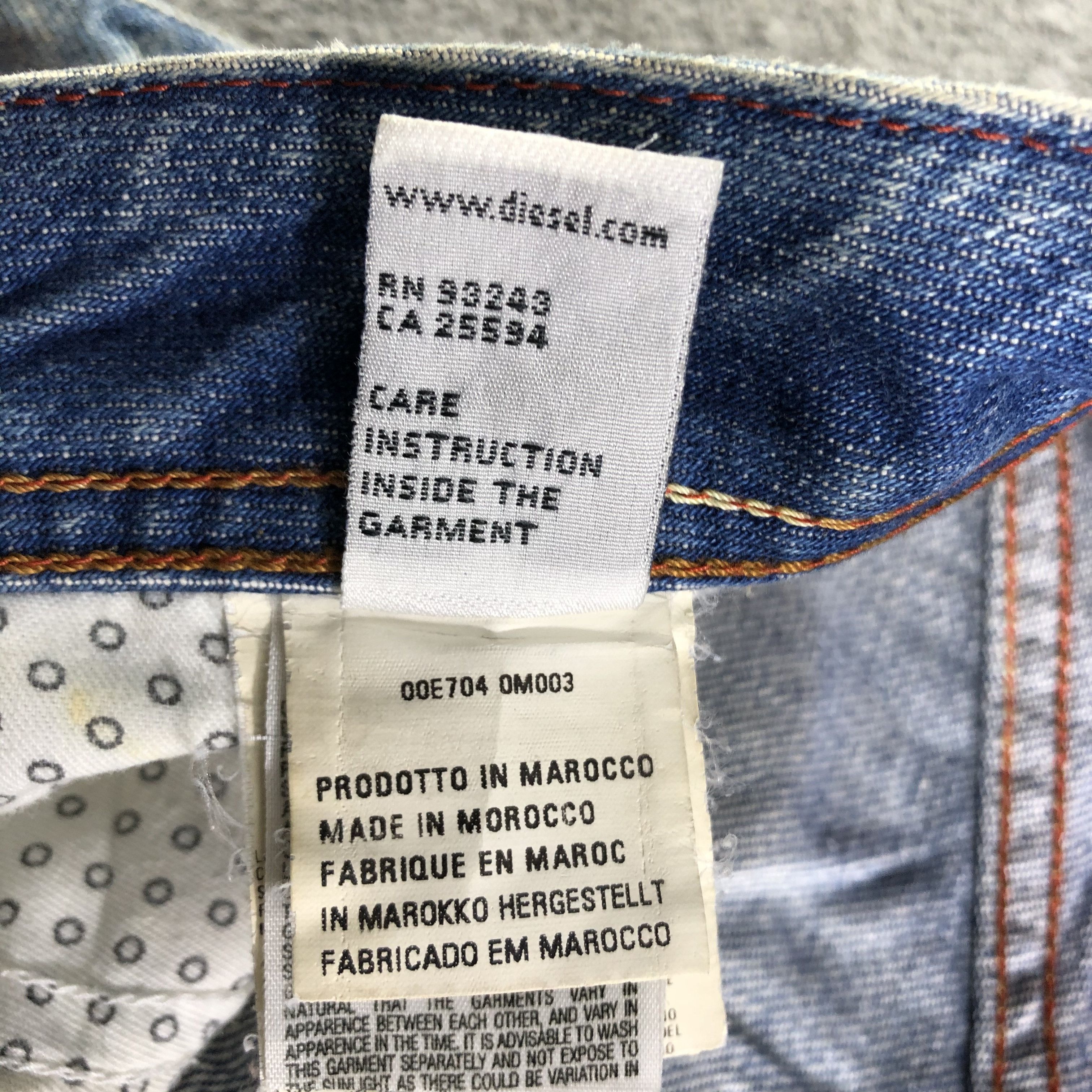 Diesel Vintage Blue Wash Diesel Industry Jeans-J3997 Size US 34 / EU 50 - 11 Thumbnail