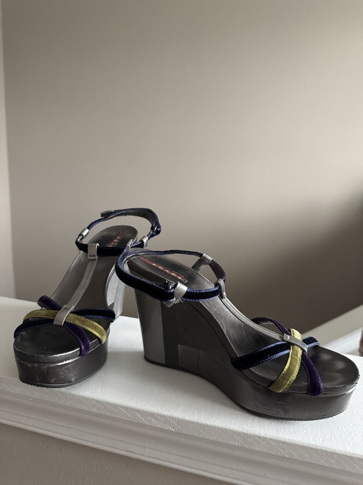 Designer × Prada Prada Wedge Heel Size US 8 / IT 38 - 1 Thumbnail