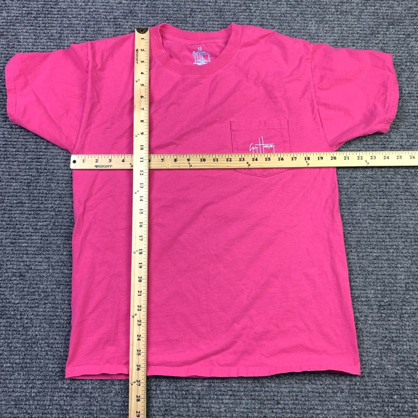 Guy Harvey Guy Harvey T-Shirt Mens Short Sleeve Crew Neck Pink Deep Sea Dolphin Marlin Tuna Fishing Graphic Back Pocket M Size US M / EU 48-50 / 2 - 4 Thumbnail