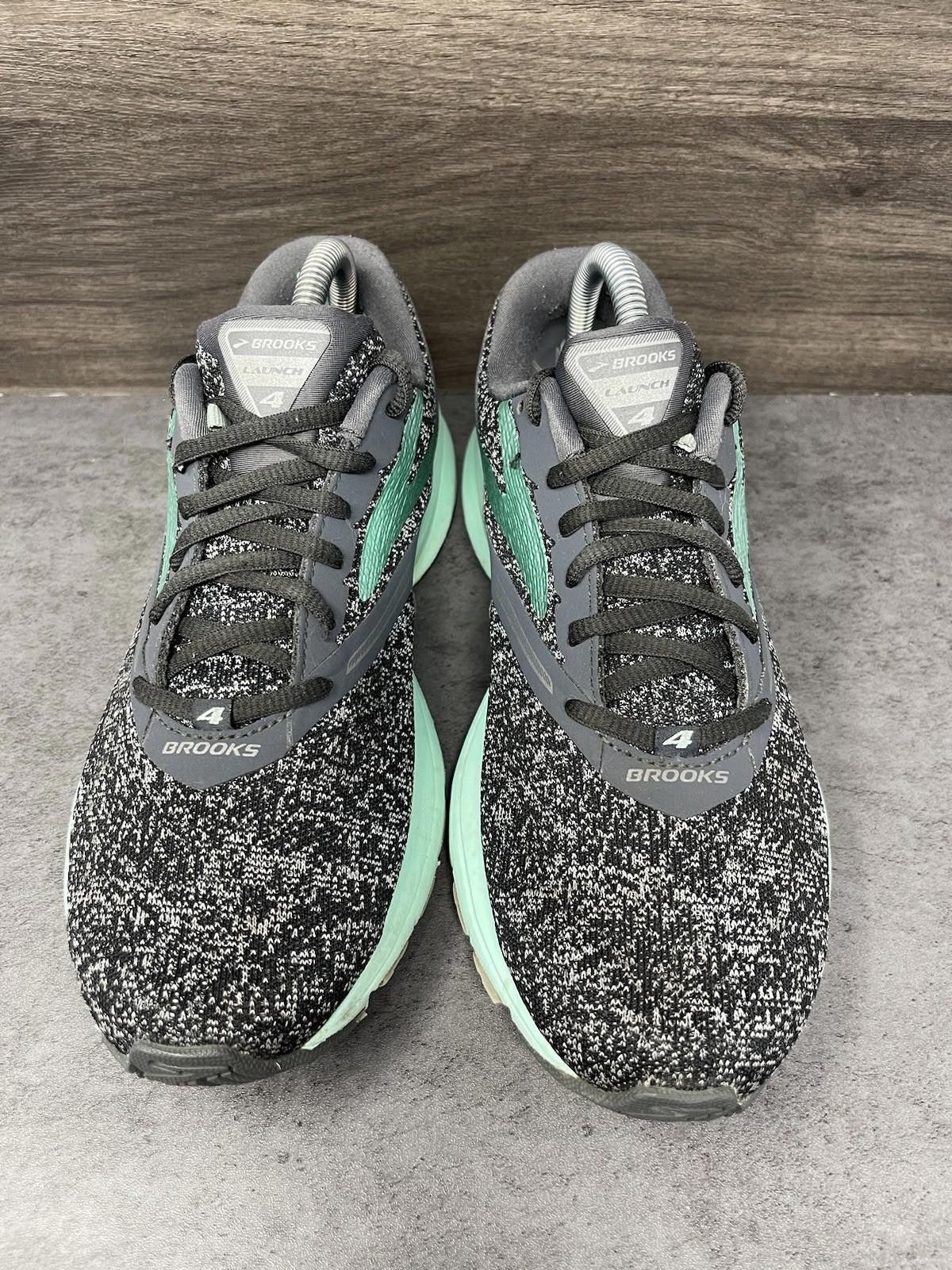 Brooks Brooks Launch 4 Running Shoes Womens Size 10 Black Green Size US 10 / IT 40 - 3 Thumbnail