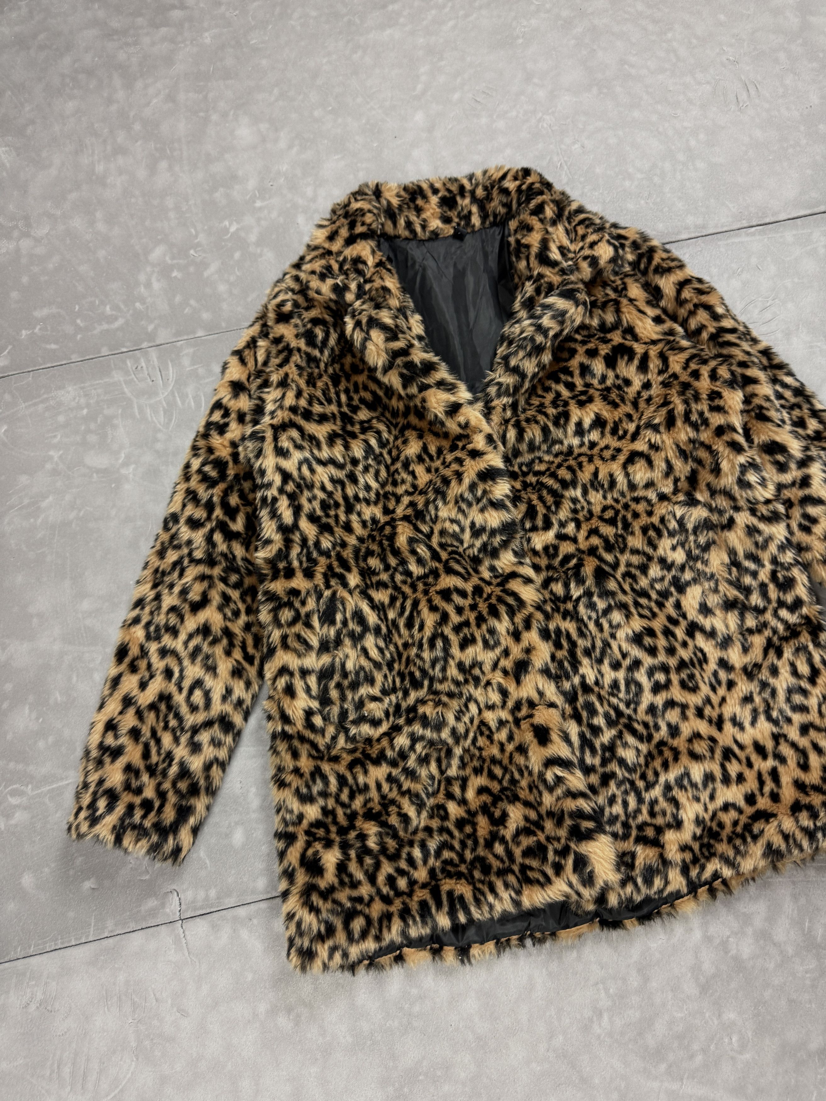 Vintage Vintage coquette y2k fur jacket leopard print 90s Size L / US 10 / IT 46 - 4 Thumbnail
