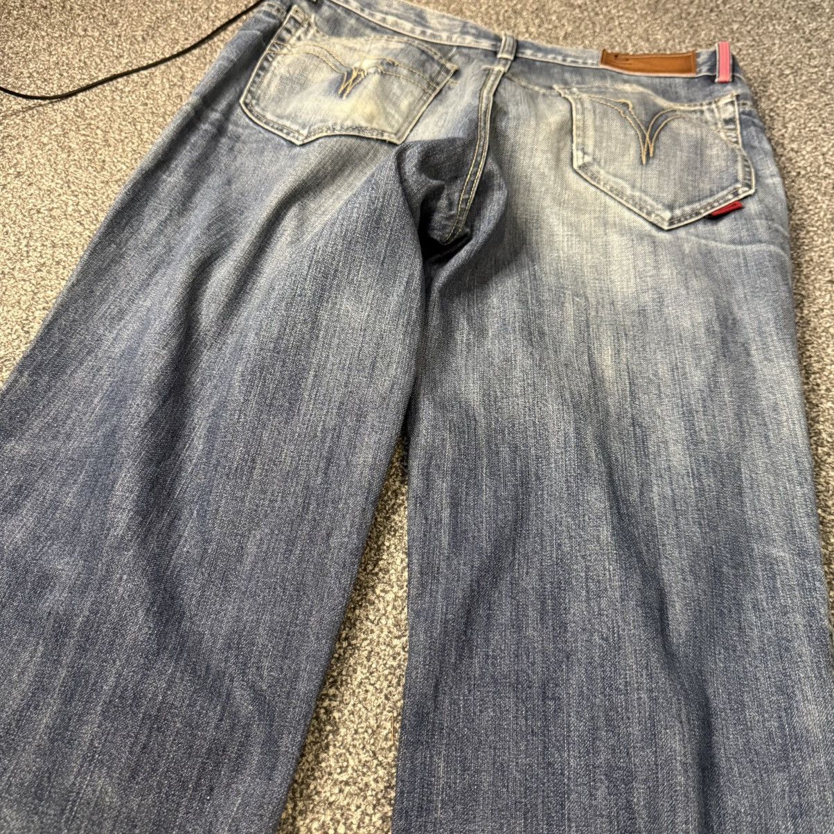 Japanese Brand 🔥🇯🇵 Vintage 90s Avant Garde Light Wash Stockton Denim Size US 34 / EU 50 - 8 Thumbnail