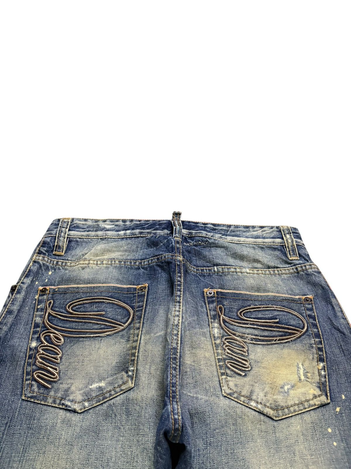 Dsquared2 Vintage Dsquared Mud Wash Distressed Jeans Size US 33 - 9 Thumbnail