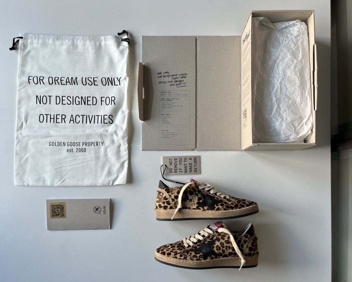 Golden Goose Ball Star Cheetah Print Size US 6 / IT 36 - 3 Thumbnail