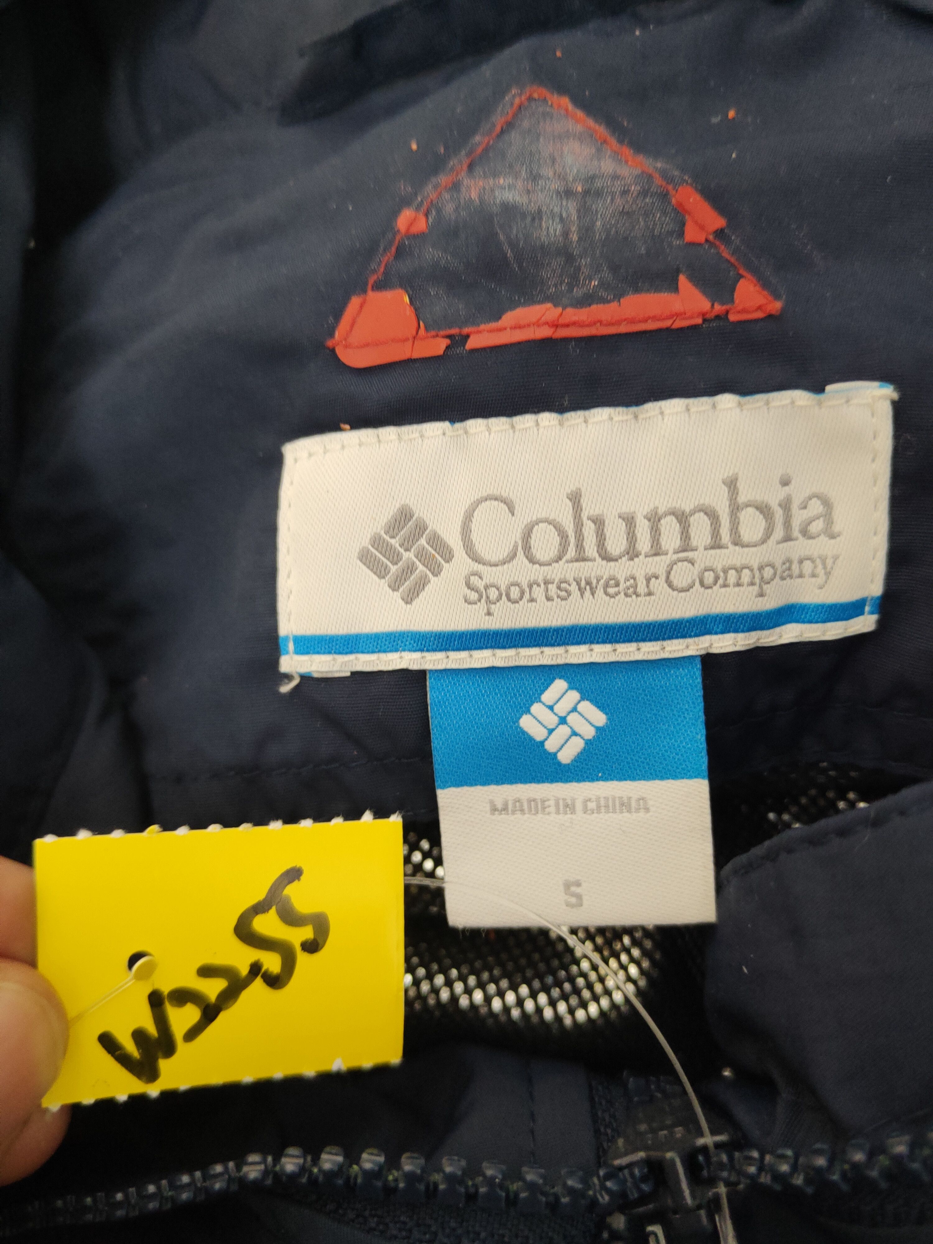 Columbia Columbia Navy Nylon Sportswear Hoodie Sweaters #W2255 Size US S / EU 44-46 / 1 - 14 Thumbnail