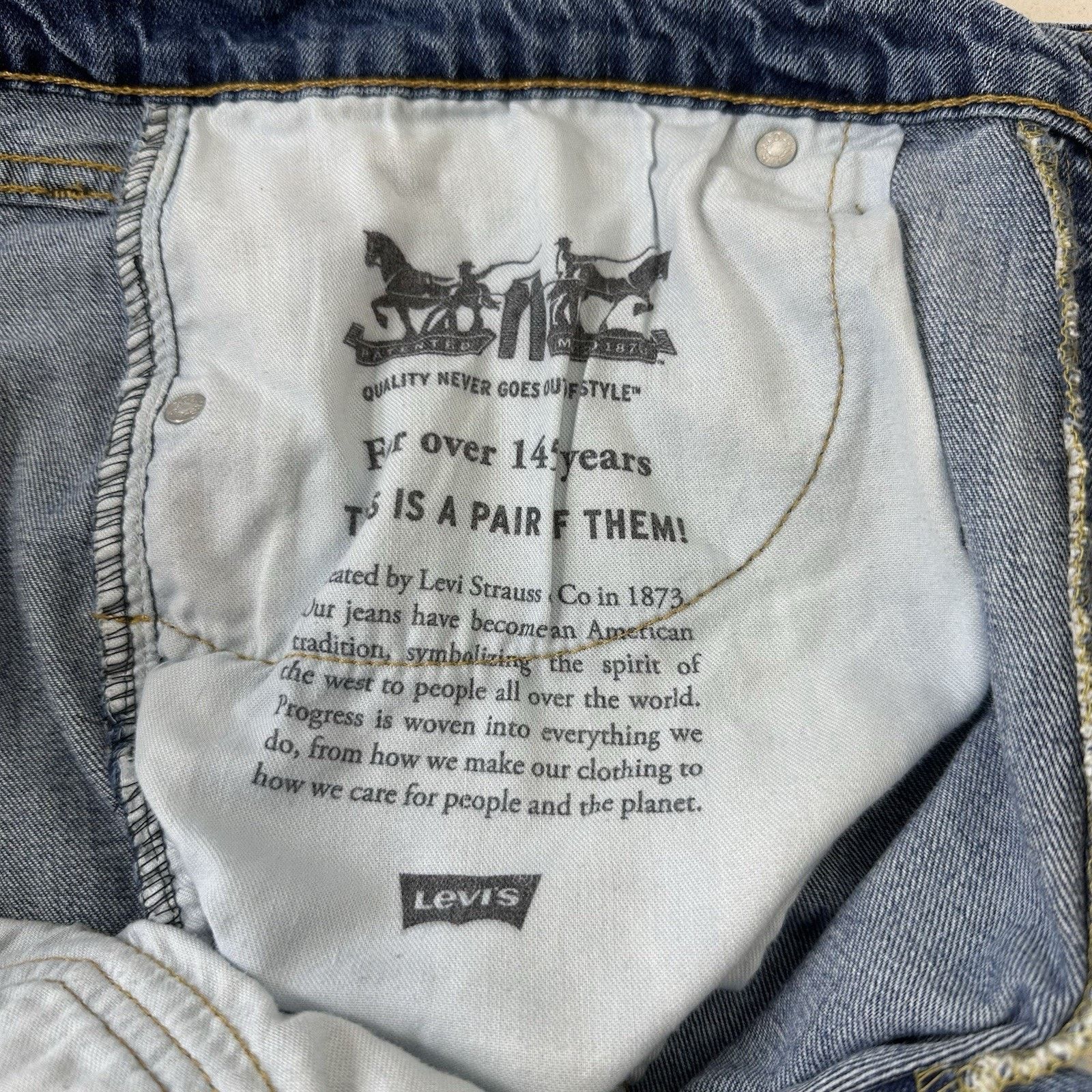 Levi's Mens Levi's 505 Straight Leg Jeans Blue sz 38x30 Classic Size US 38 / EU 54 - 13 Thumbnail