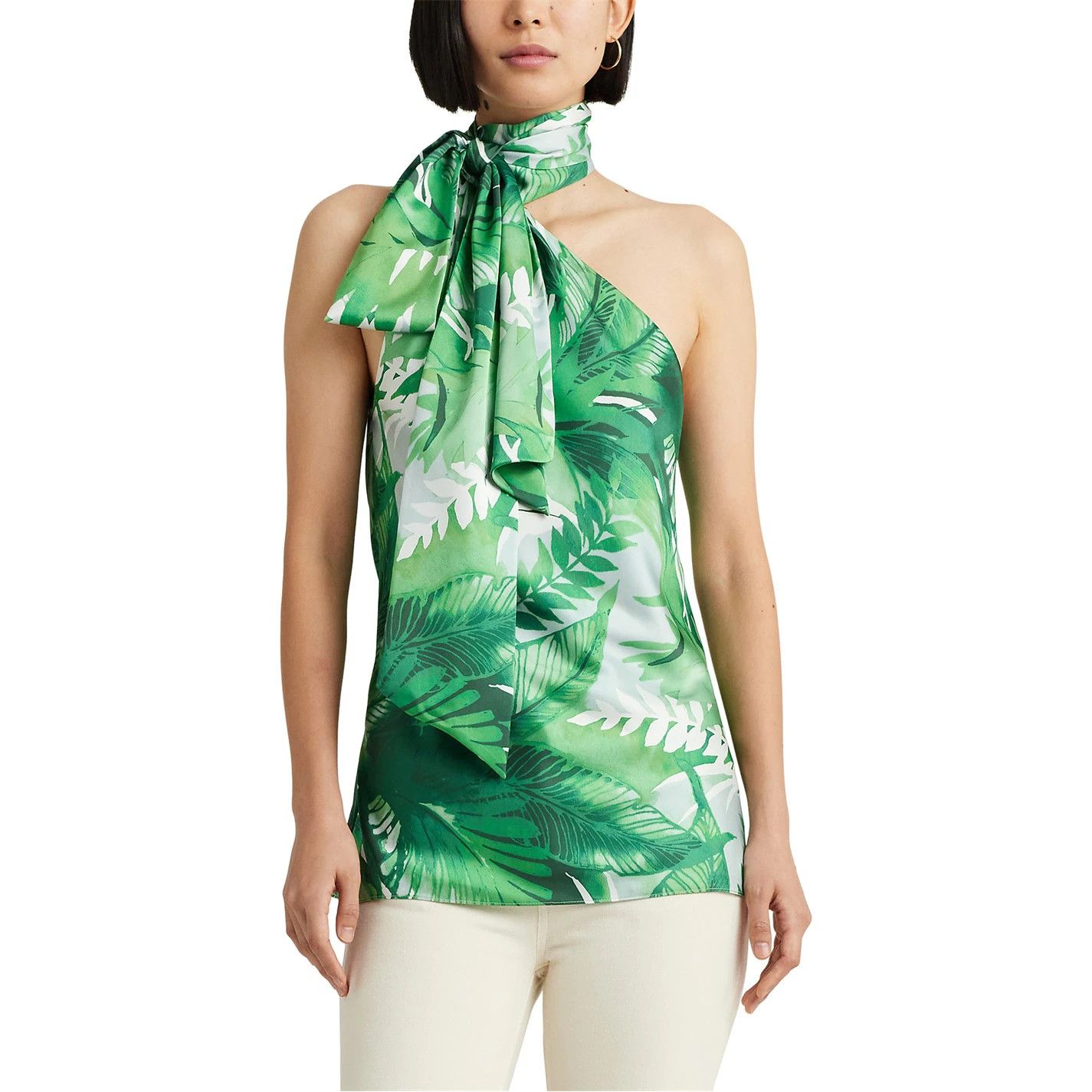 Lauren Ralph Lauren o1g2r1mq1025 Komette Halter Blouse in Multicolor Size M / US 6-8 / IT 42-44 - 2 Thumbnail