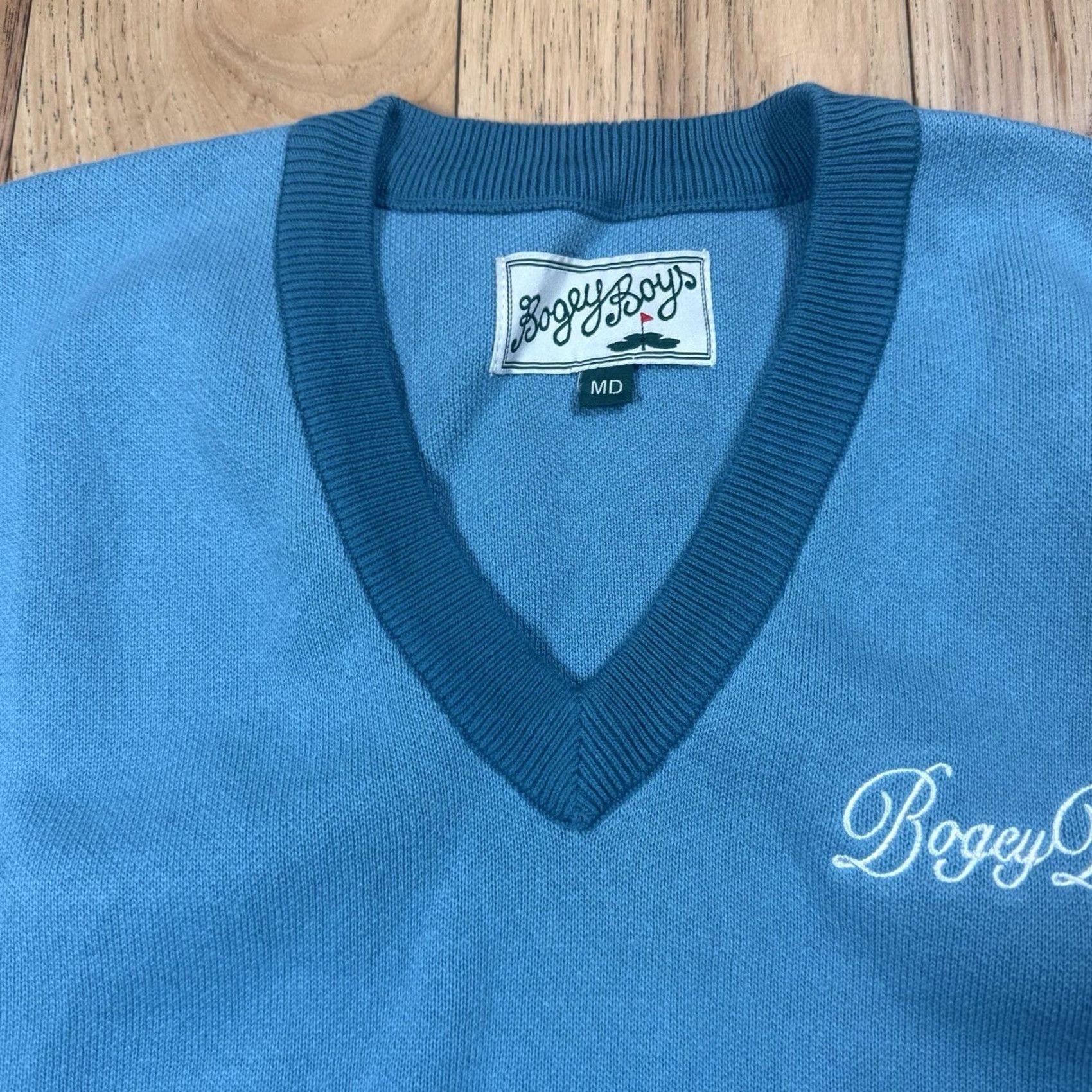 Vintage Bogey Boys Sweater Vest Mens V-Neck Blue Preppy Golf 2XL Northwest? NWOT Size US XXL / EU 58 / 5 - 3 Thumbnail