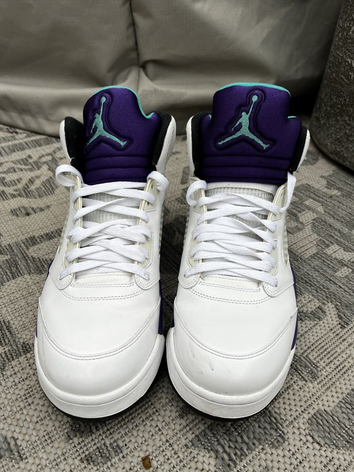 Jordan Brand Air Jordan 5 White Grape Sneakers (unisex) Size US 12 / EU 45 - 8 Thumbnail