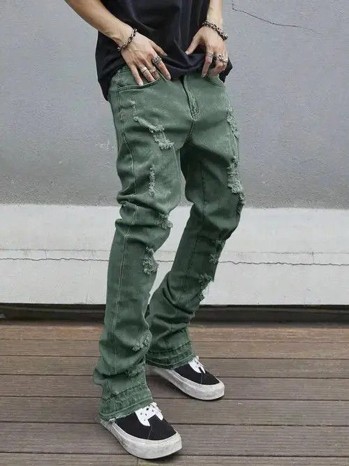 Jean Skinny distressed pants Size US 30 / EU 46 - 4 Thumbnail