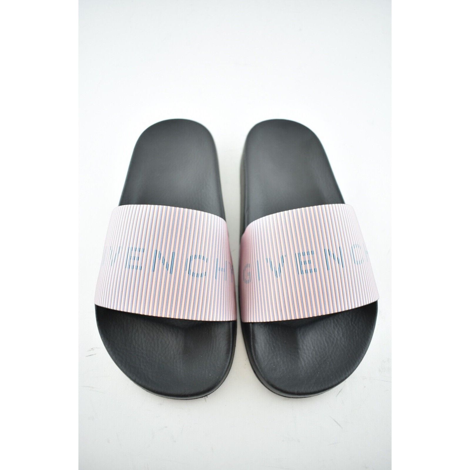Givenchy Givenchy Paris Black Pink Metallic Logo Slide On Pool Sandal Size US 6 / IT 36 - 7 Thumbnail