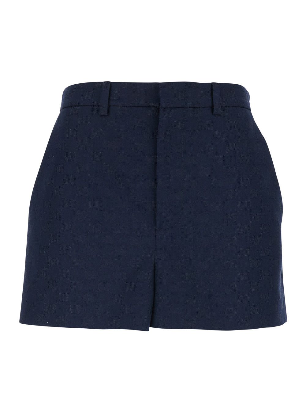 Gucci Blue Shorts with Belt Loops In Cotton Blend for Women Size 30" / US 8 / IT 44 - 1 Thumbnail