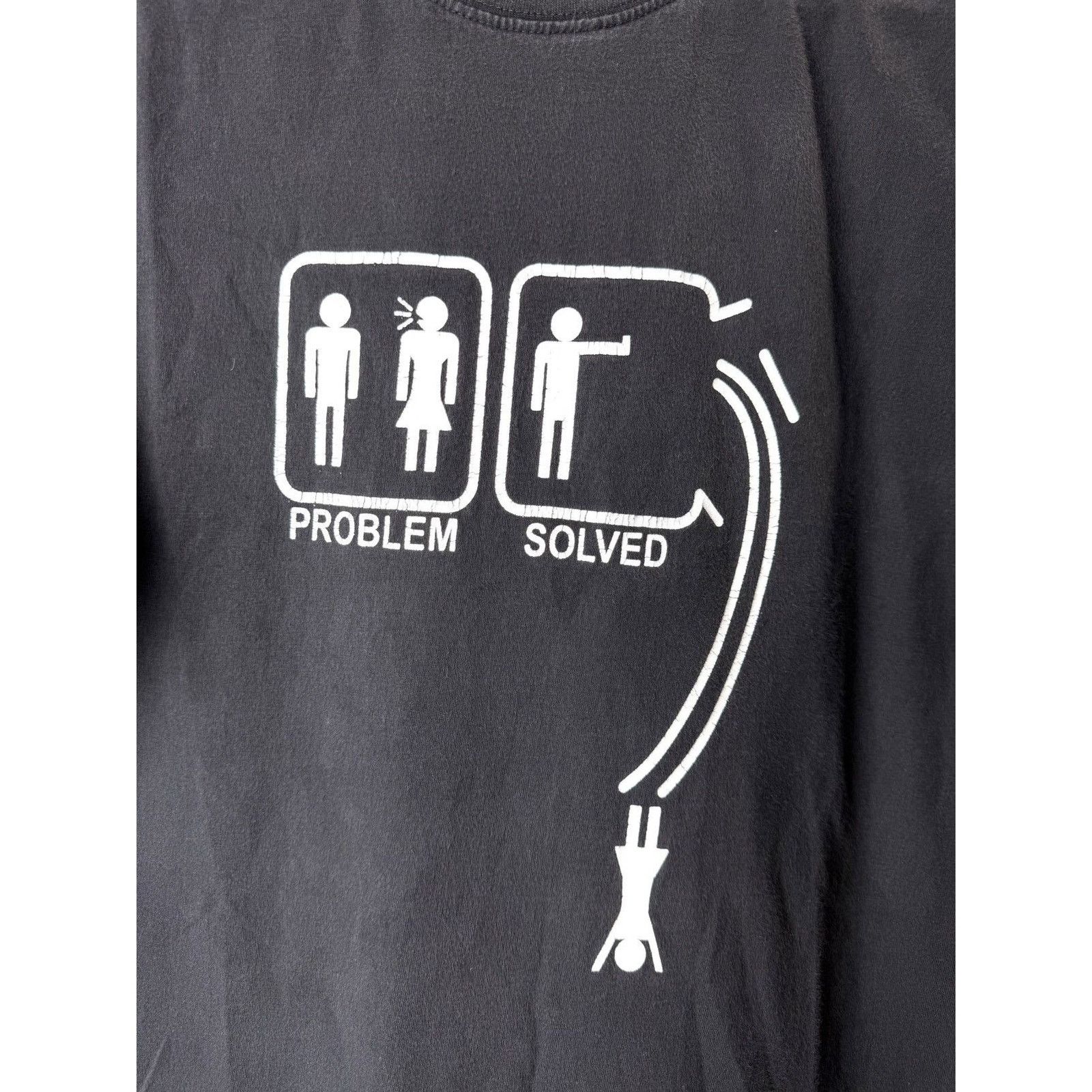 Other Vintage Problem Solved Humor TShirt Skate Gang Shortys Blind Size US XL / EU 56 / 4 - 2 Thumbnail