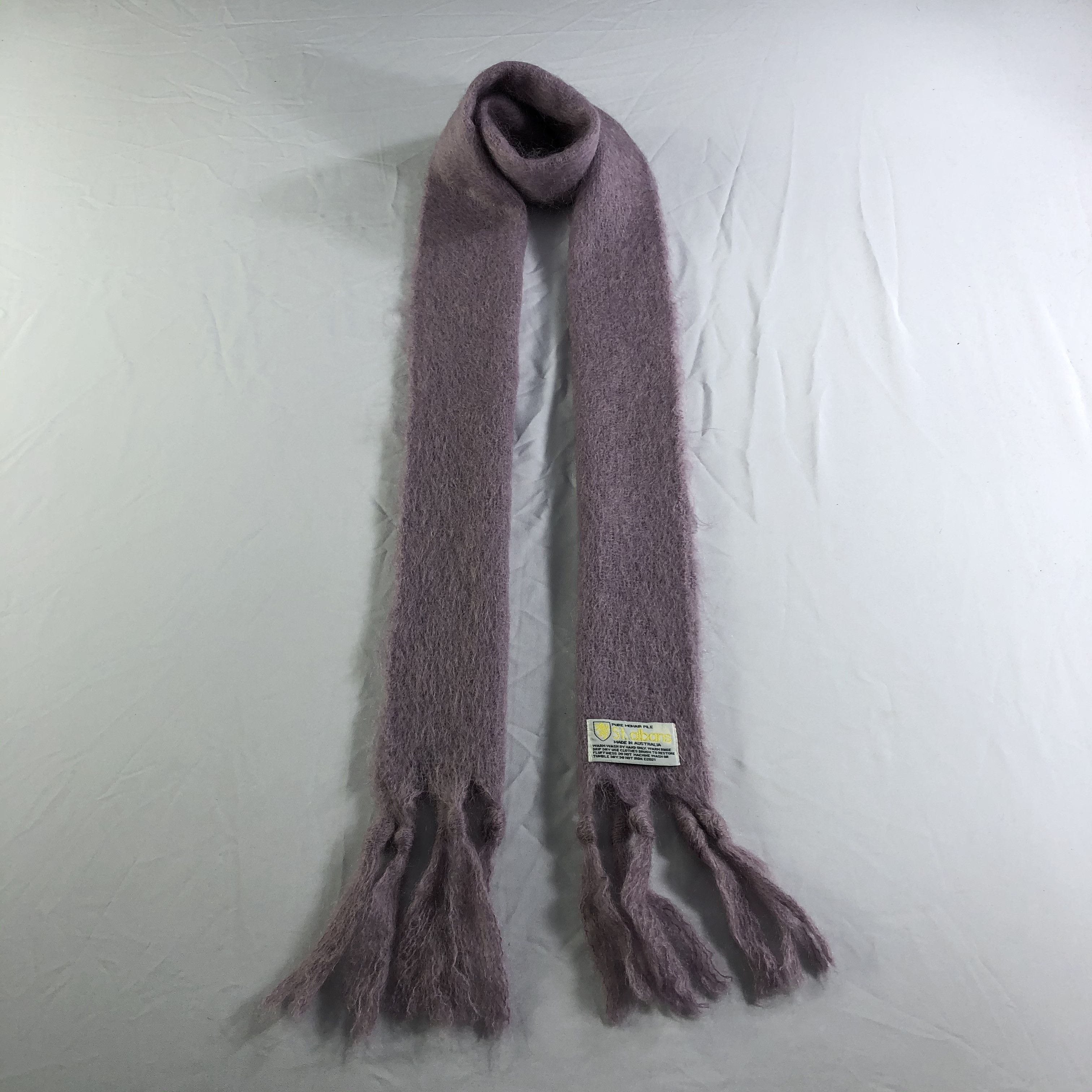 Vintage St. Albans Mohair Scarf Muffler Neckwear V2420 Size ONE SIZE - 1 Thumbnail