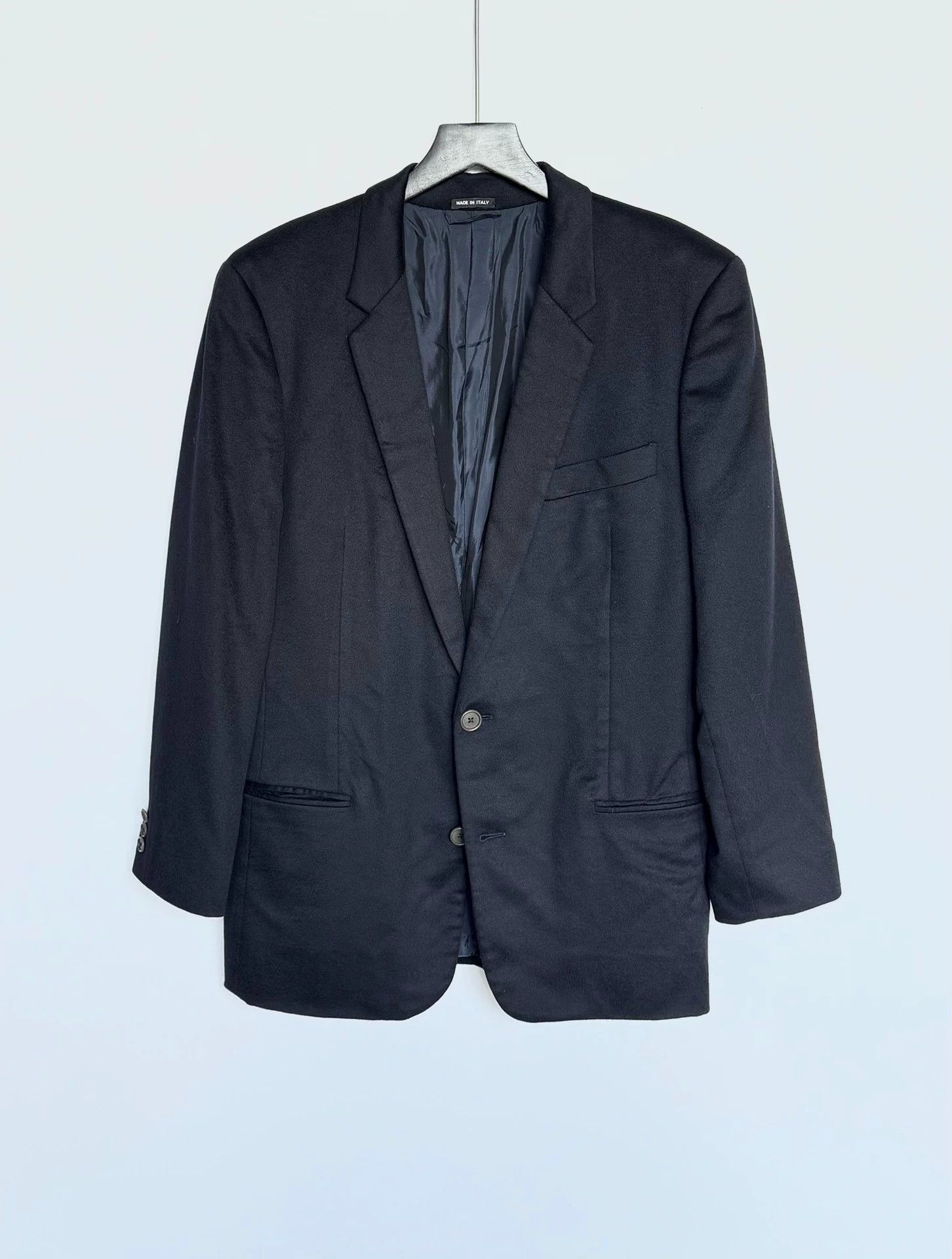 Giorgio Armani 9/10 Black Pure Cashmere Blazer 46
