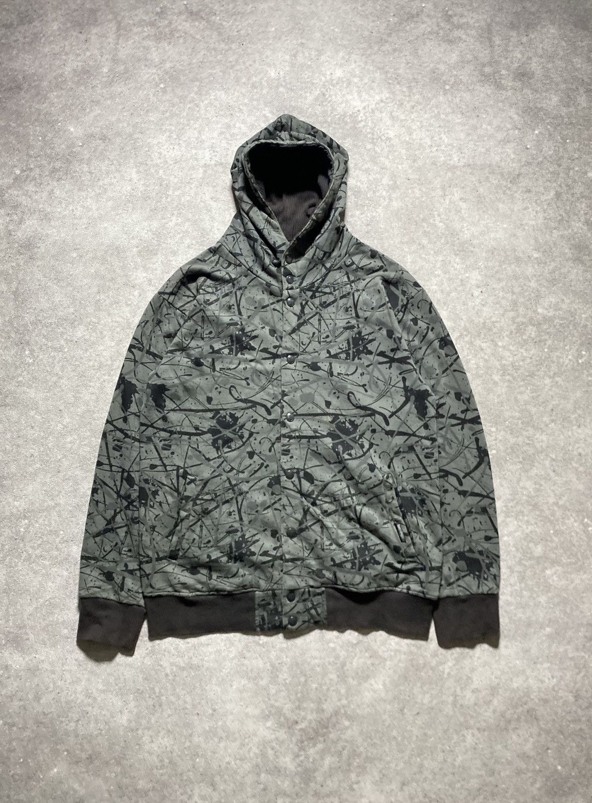 Japanese Brand 2000s Bernings Sho Hoodies Button Up Size US M / EU 48-50 / 2 - 1 Thumbnail