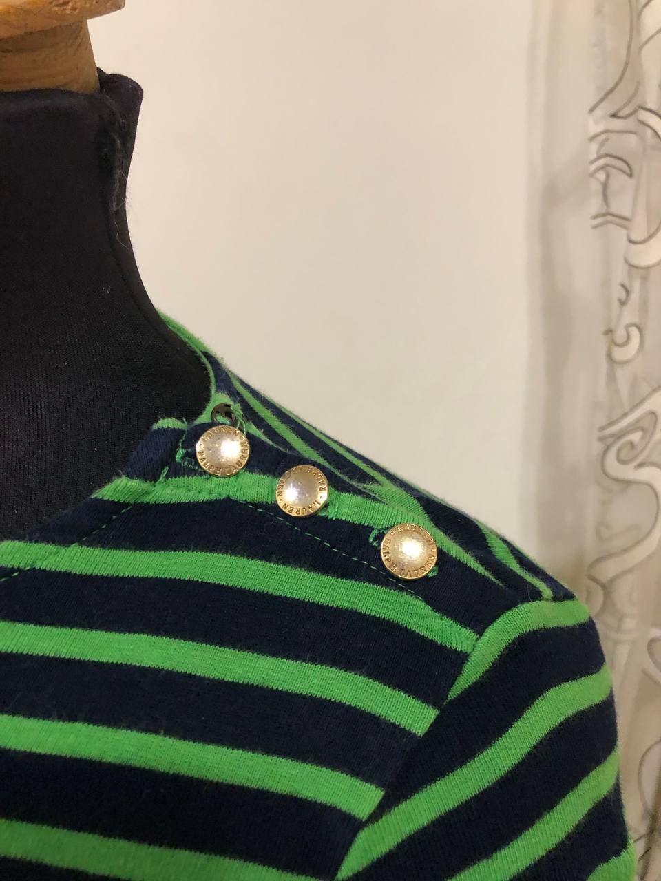 Polo Ralph Lauren Lauren Ralph Lauren Petite Striped Sweater Green tag Size XS / US 0-2 / IT 36-38 - 2 Thumbnail