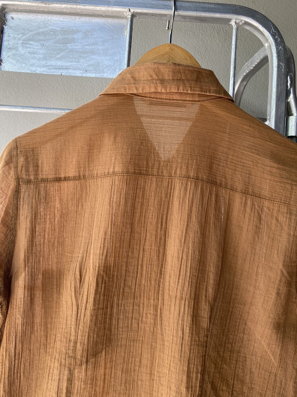 OPEN YY THE OPEN PRODUCT Sheer Brown Long-Sleeve Shirt Size S / US 4 / IT 40 - 12 Thumbnail