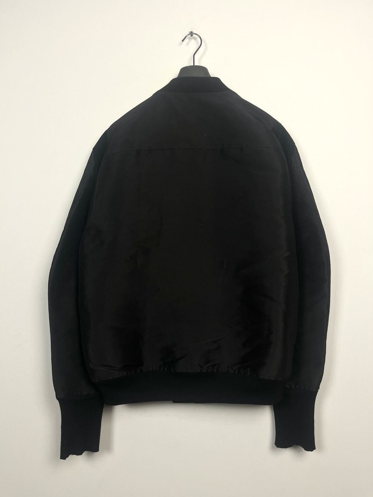 Rick Owens SS15 ‘FAUN’ Leather Embellished Silk Blend Bomber Size US XL / EU 56 / 4 - 6 Thumbnail