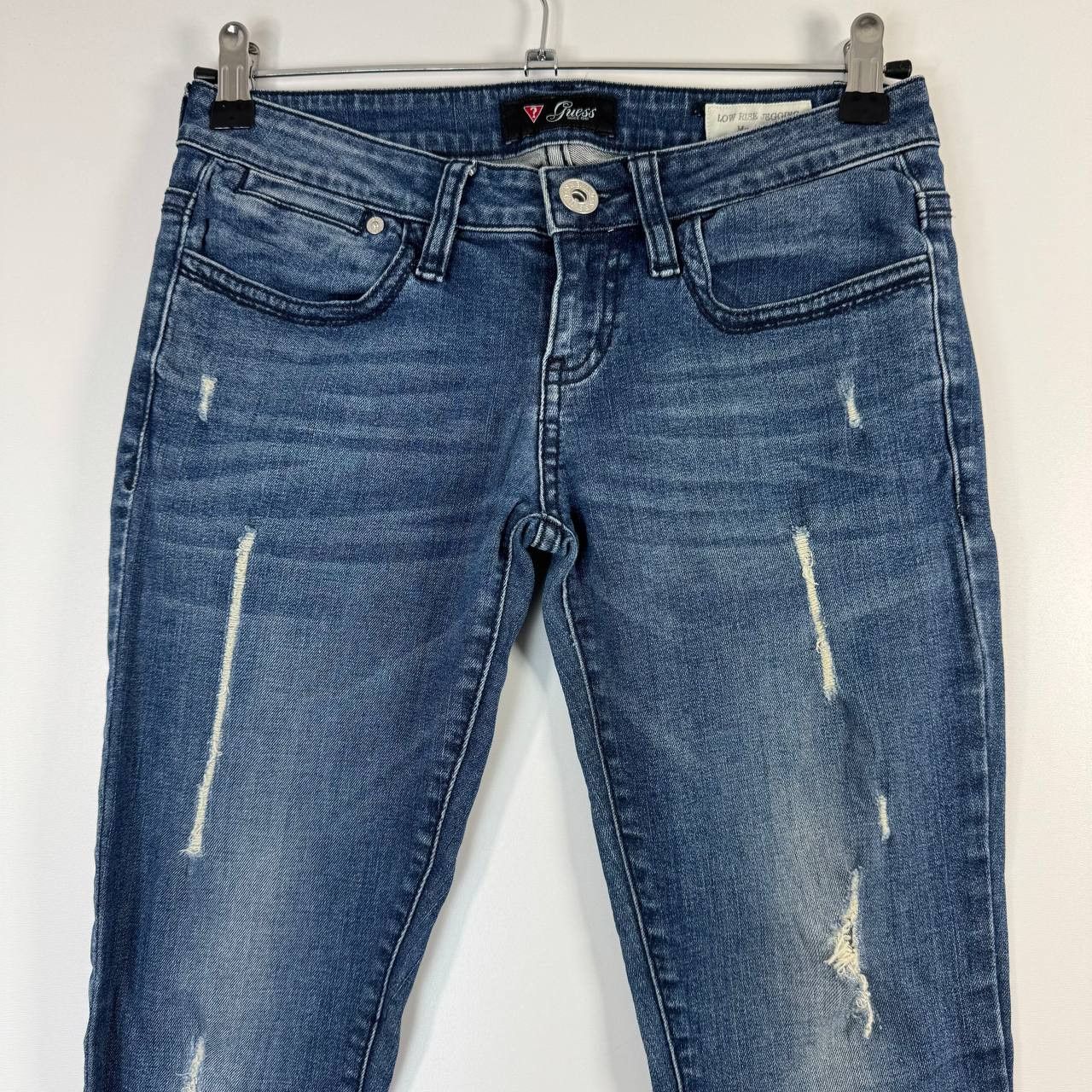 Guess Guess Skinny Fit Blue Distressed Jeans Women’s Denim Size 26 Size 29" - 2 Thumbnail